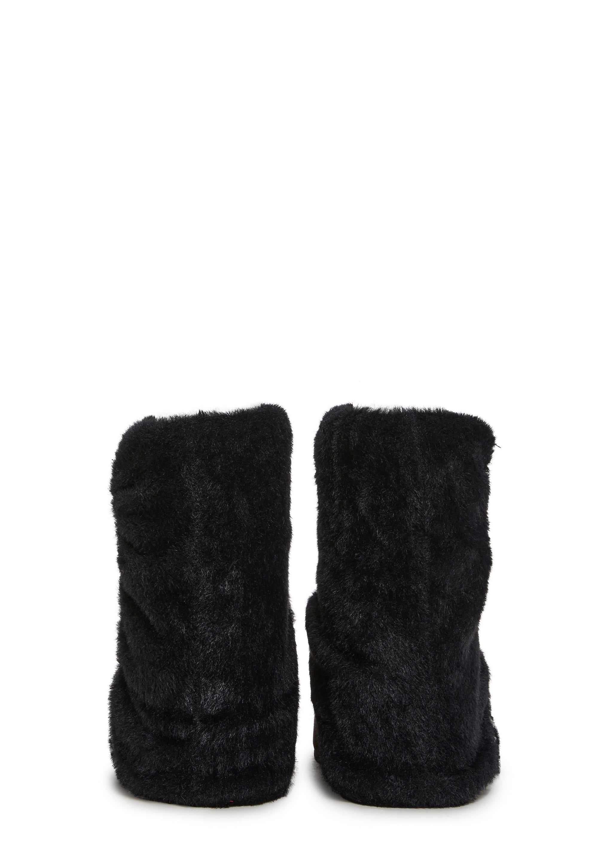 Snuggle Sesh Platform Booties - Black