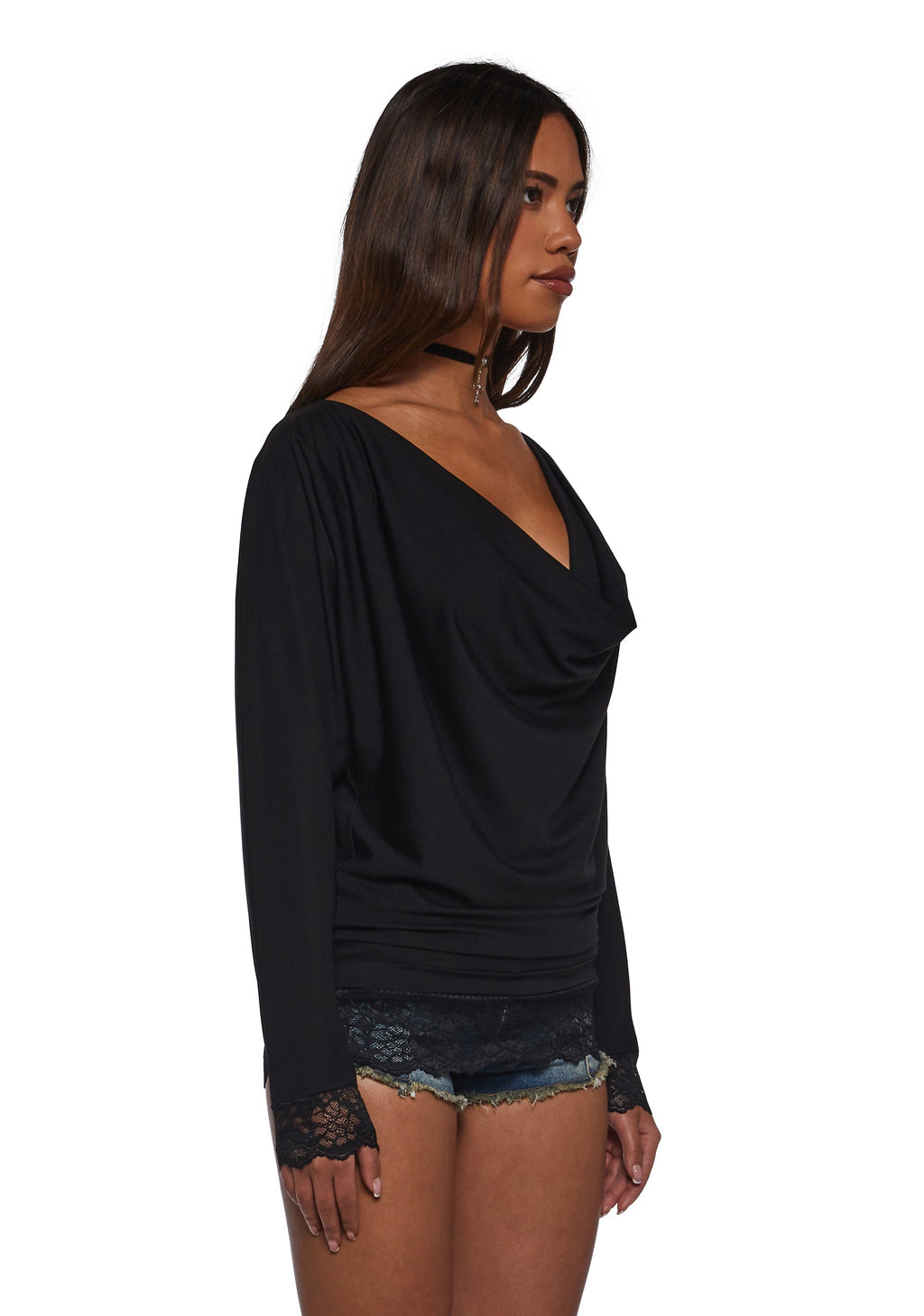Vandal Beauty Cowl Top