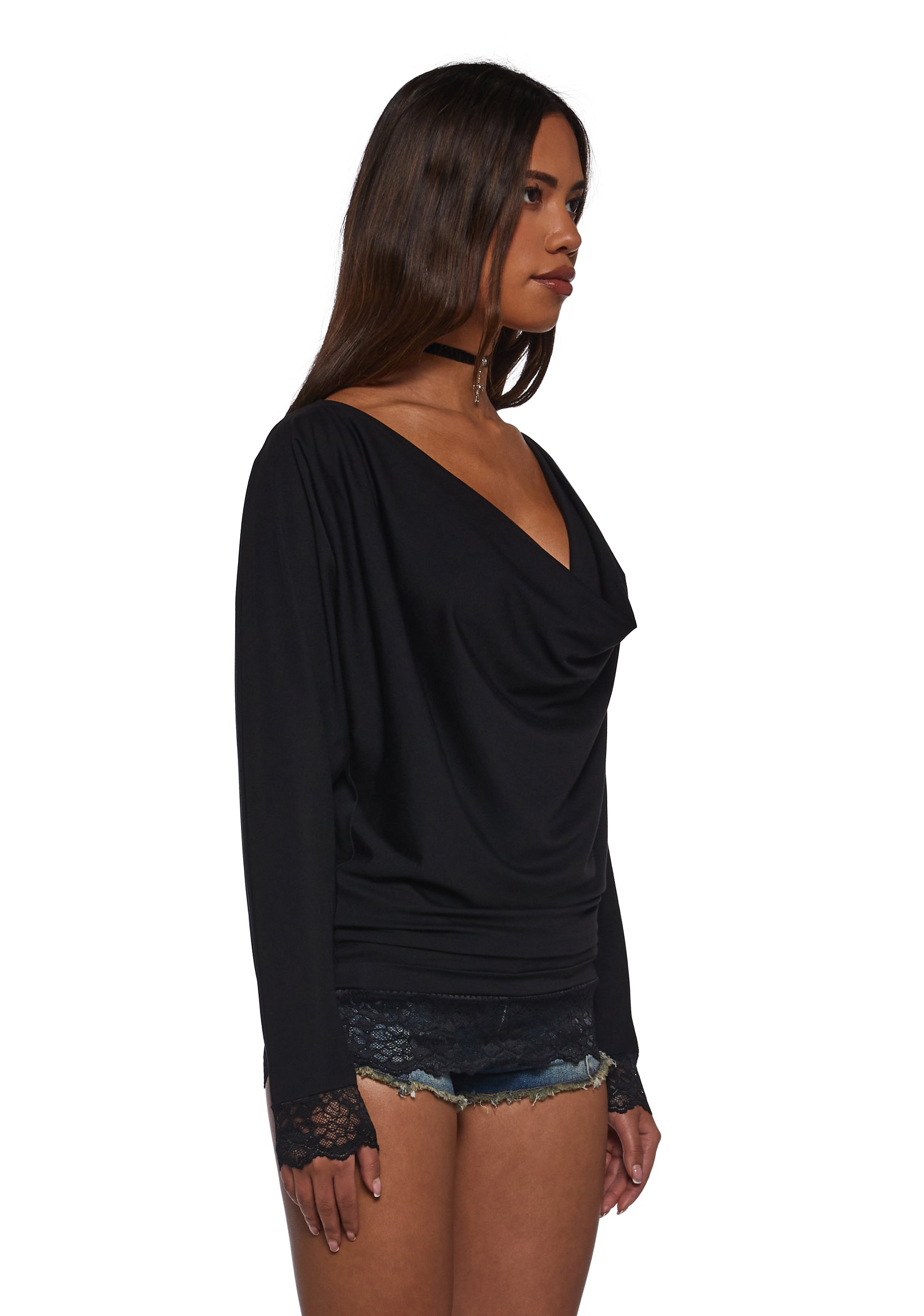 Vandal Beauty Cowl Top
