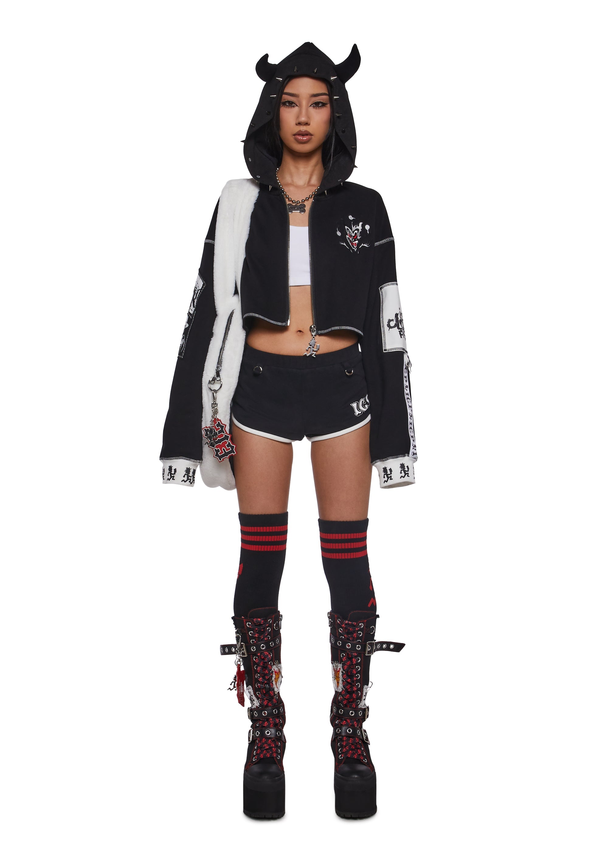 Boogie Woogie Wu Cropped Hoodie