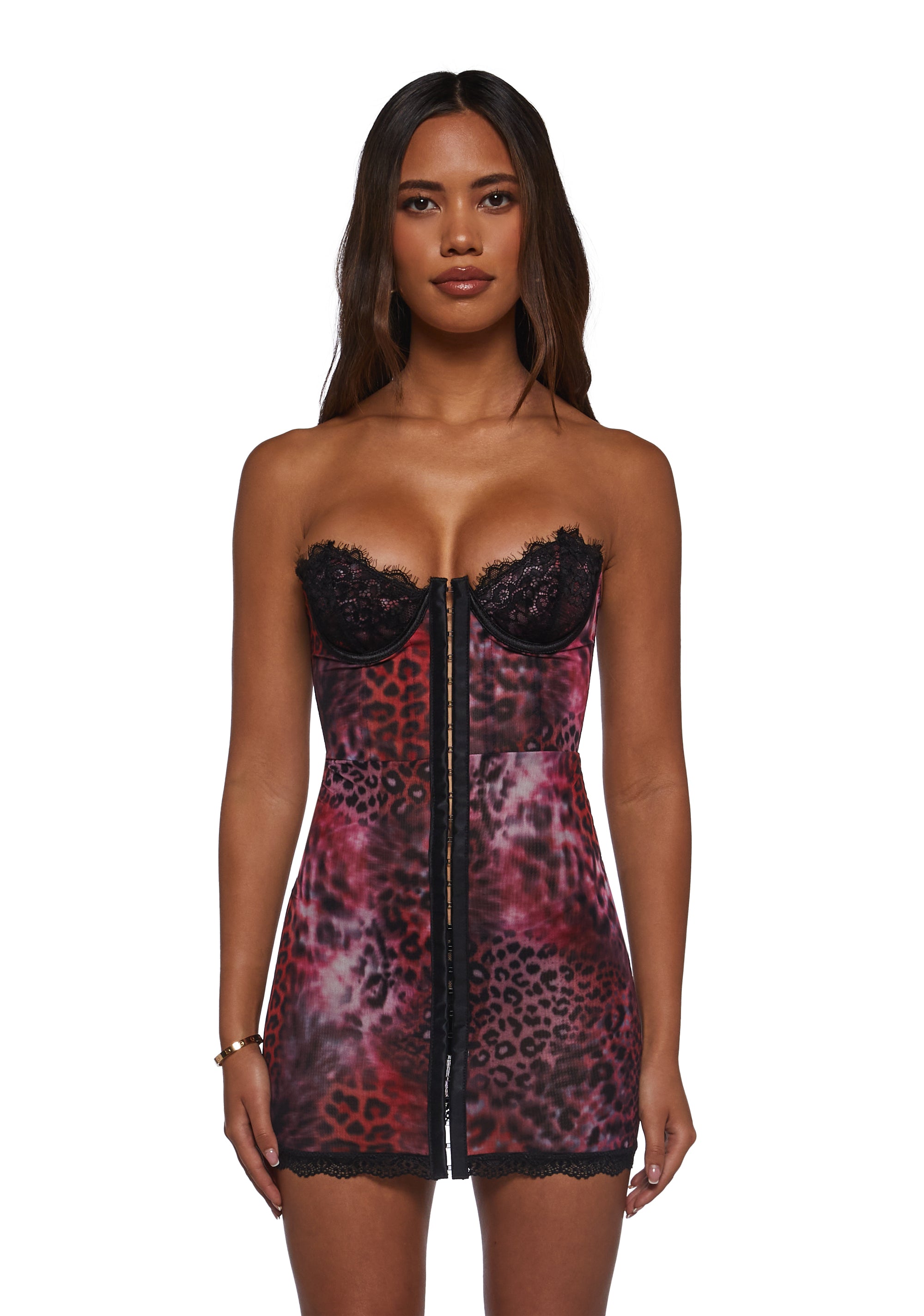 Captivating Gazes Slip Dress - Pink