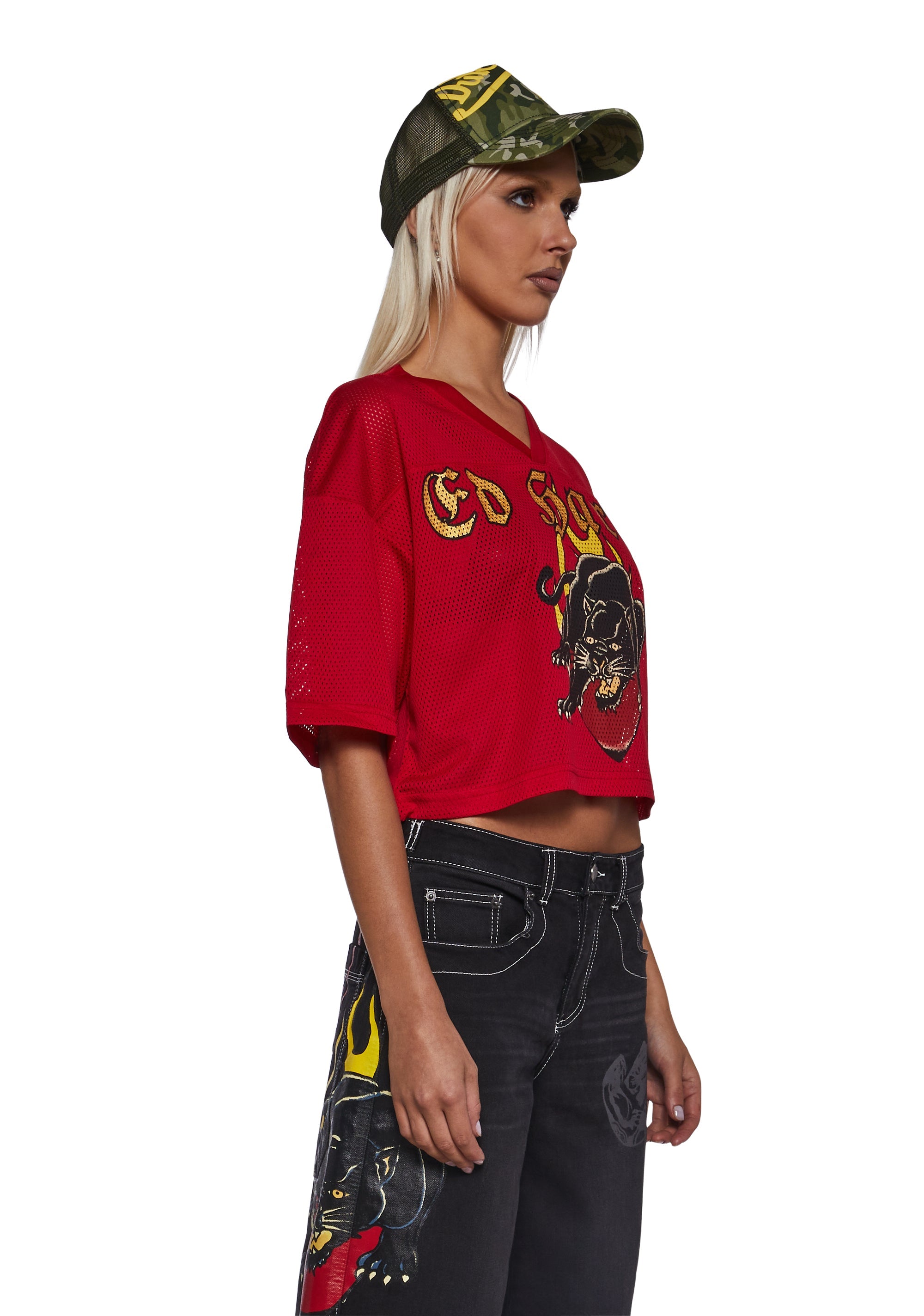 Panther Head Football Jersey Tee