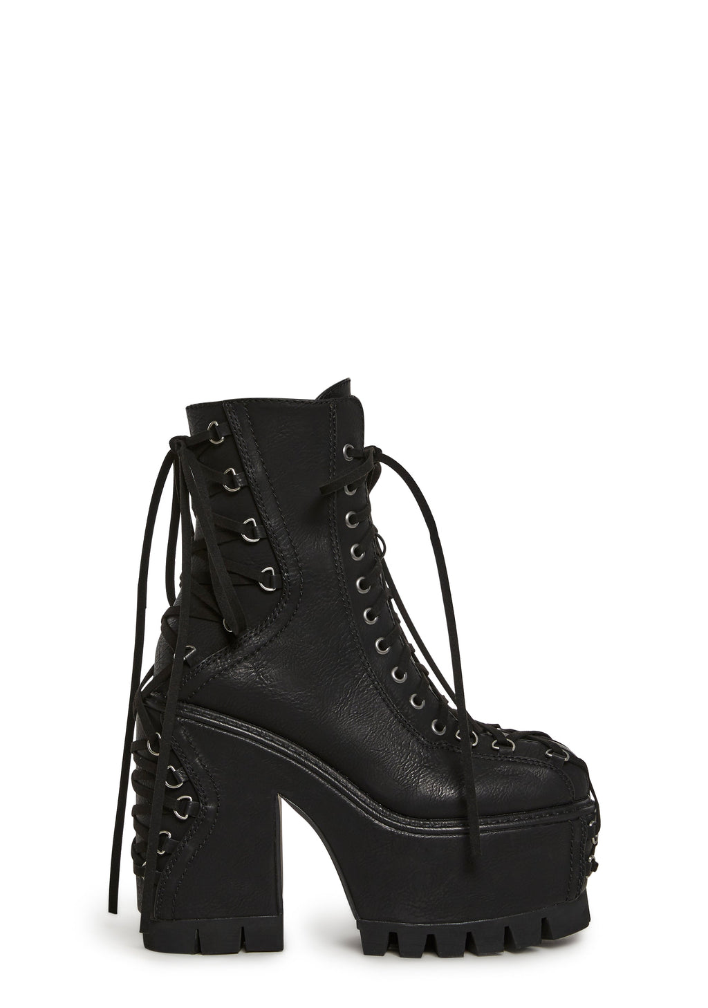 Woodland Lucid Dream Corset Boots - Black