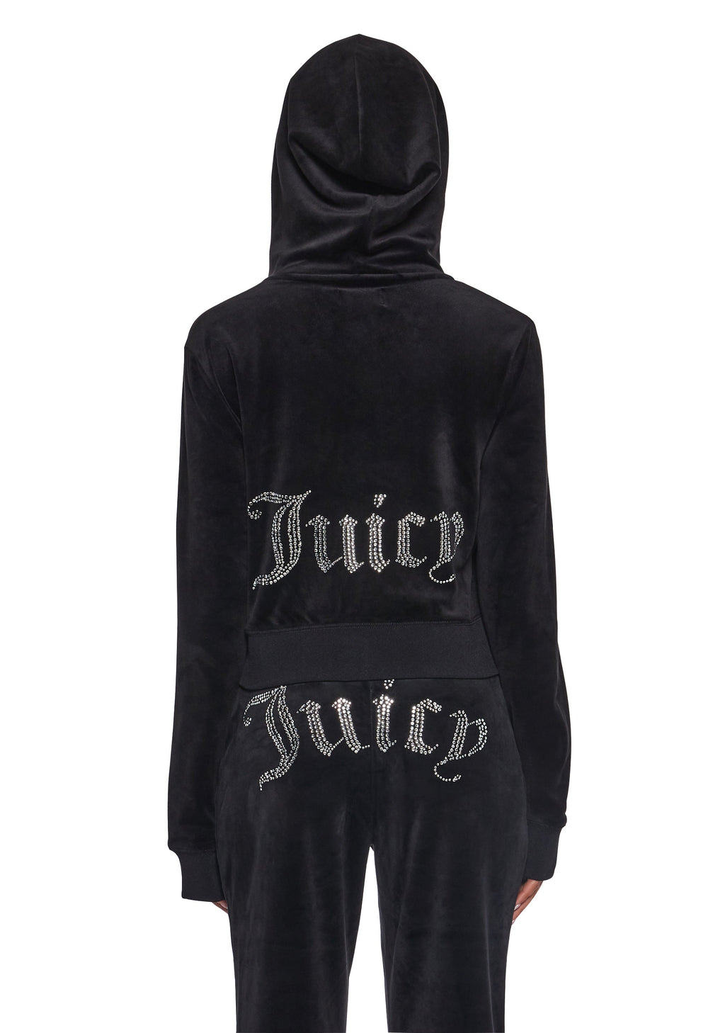 OG Big Bling Velour Hoodie - Black
