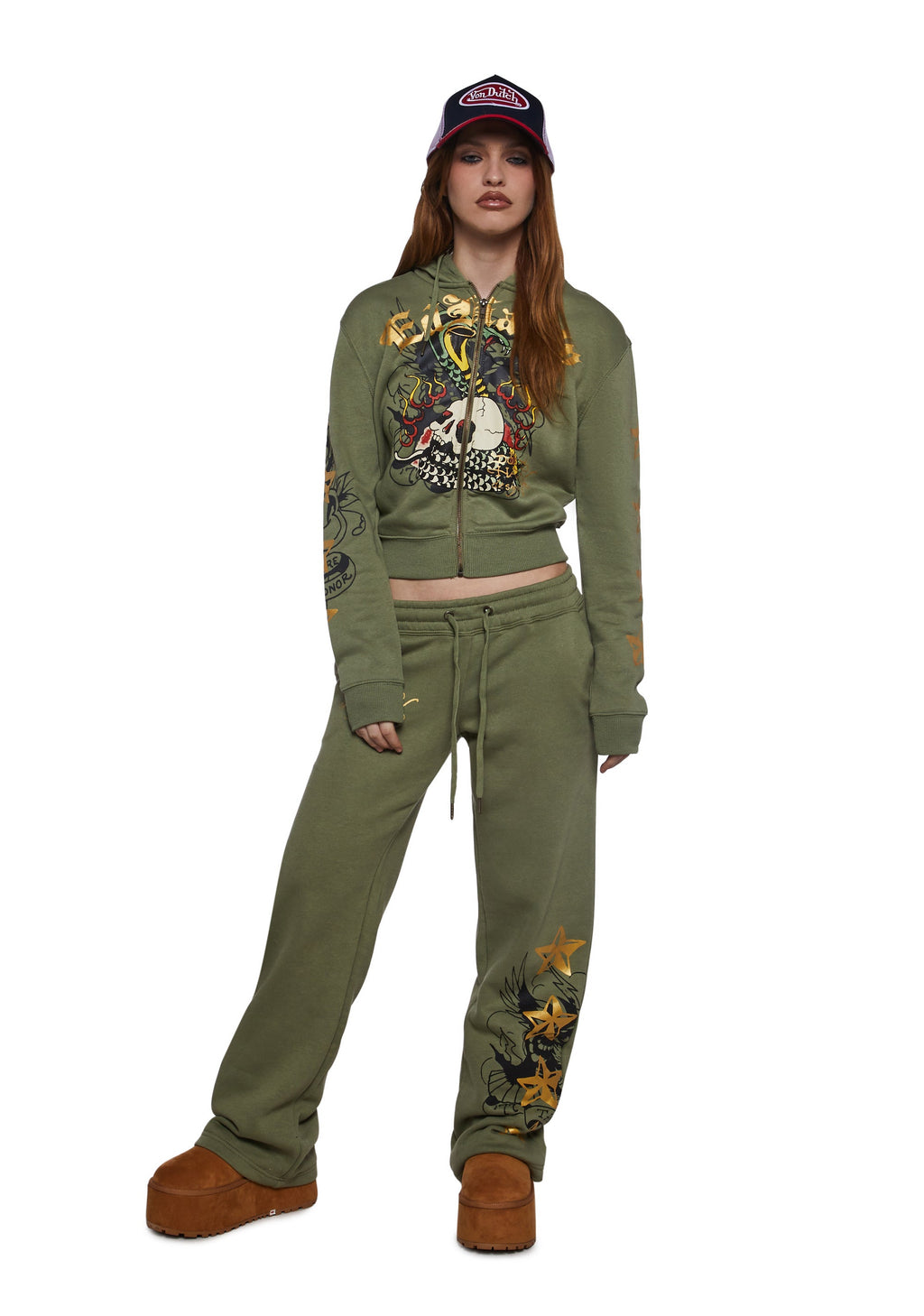 Cobra Flame Zip Front Hoodie