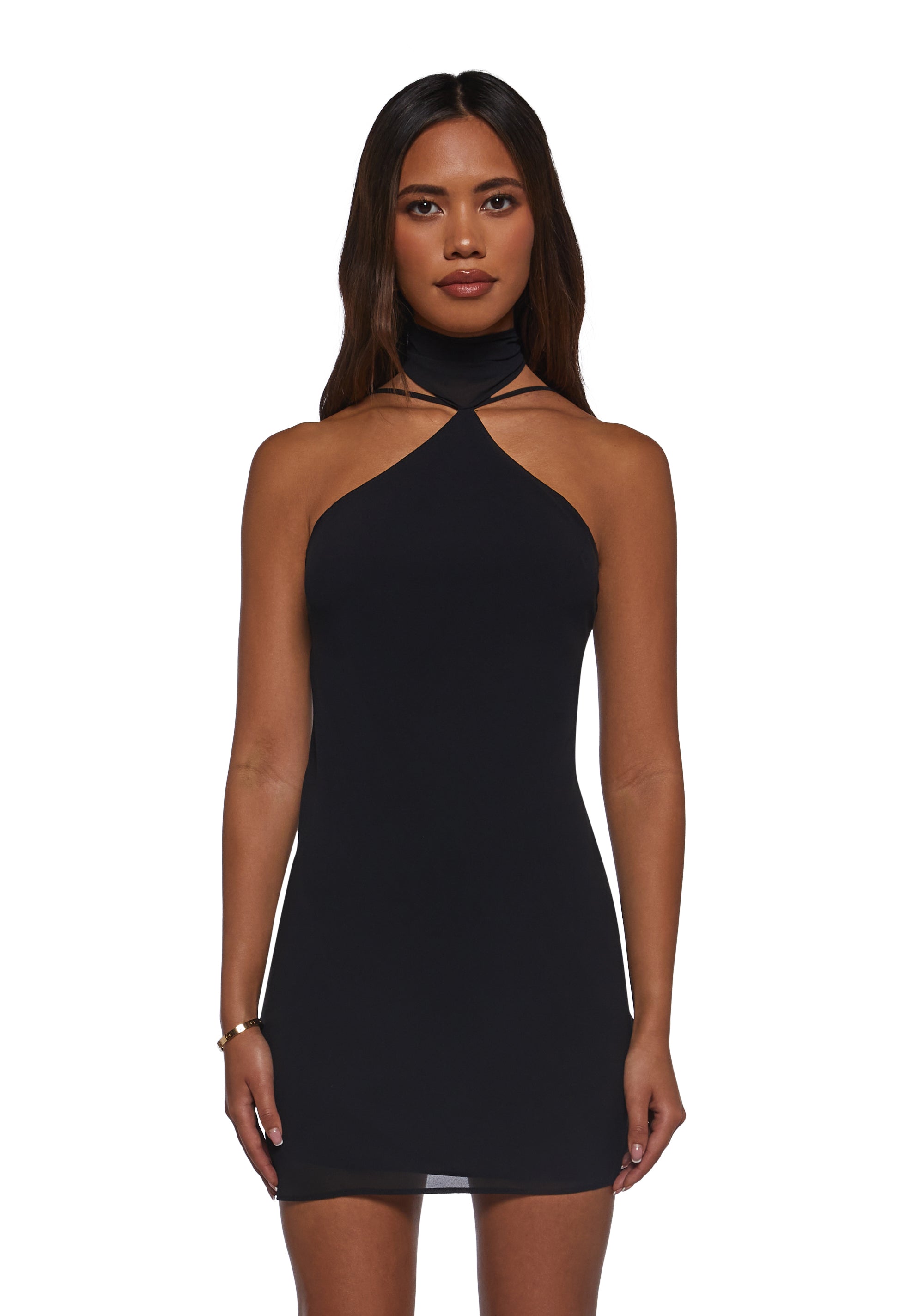 Latest Nightspot Halter Dress - Black