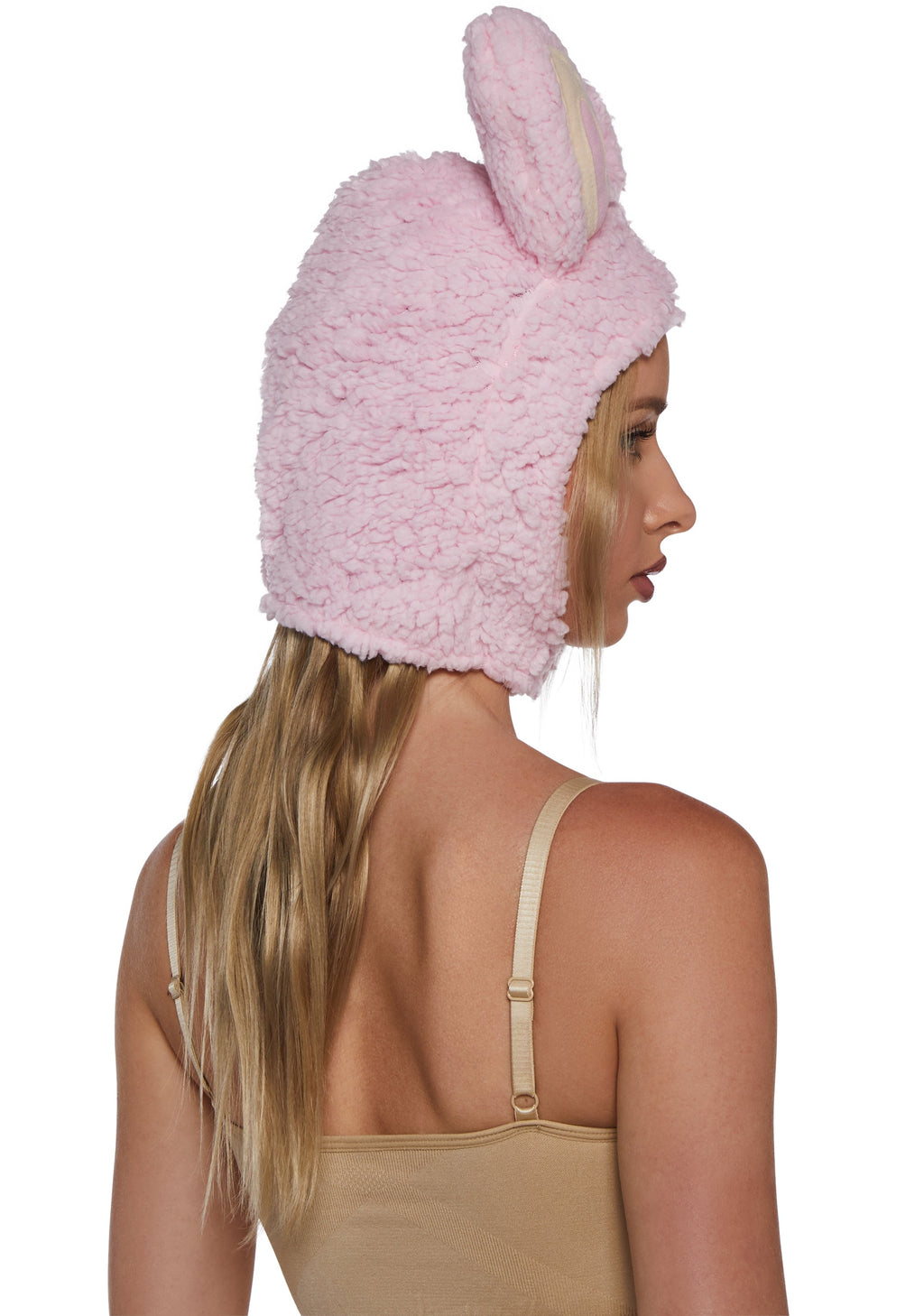 Little Monster Costume Hood - Pink