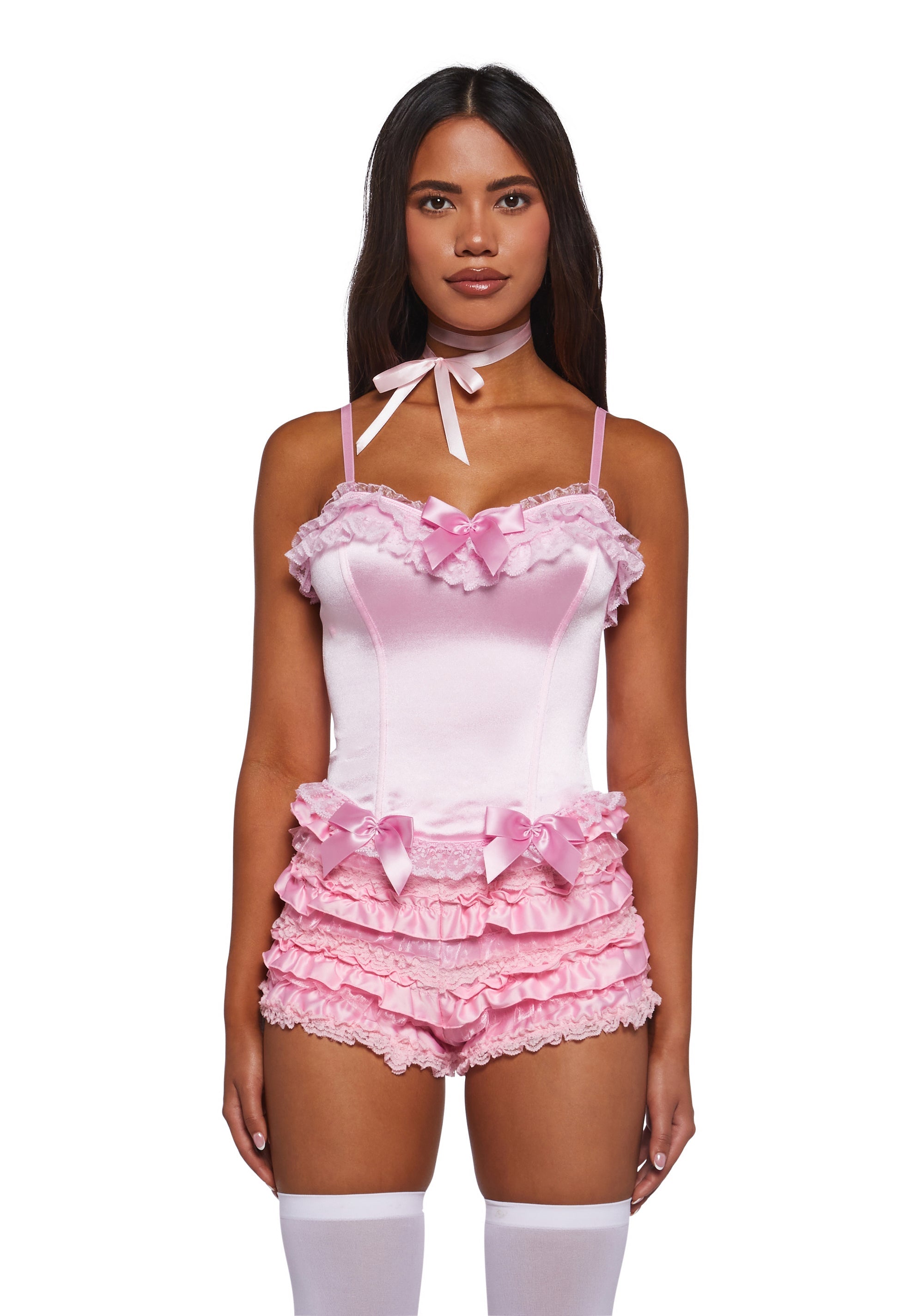 Romantic Age Corset Top - Pink