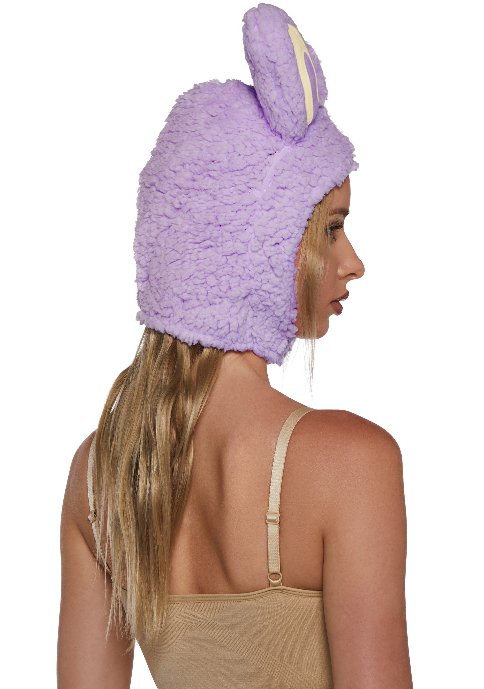 Little Monster Costume Hood - Lavender