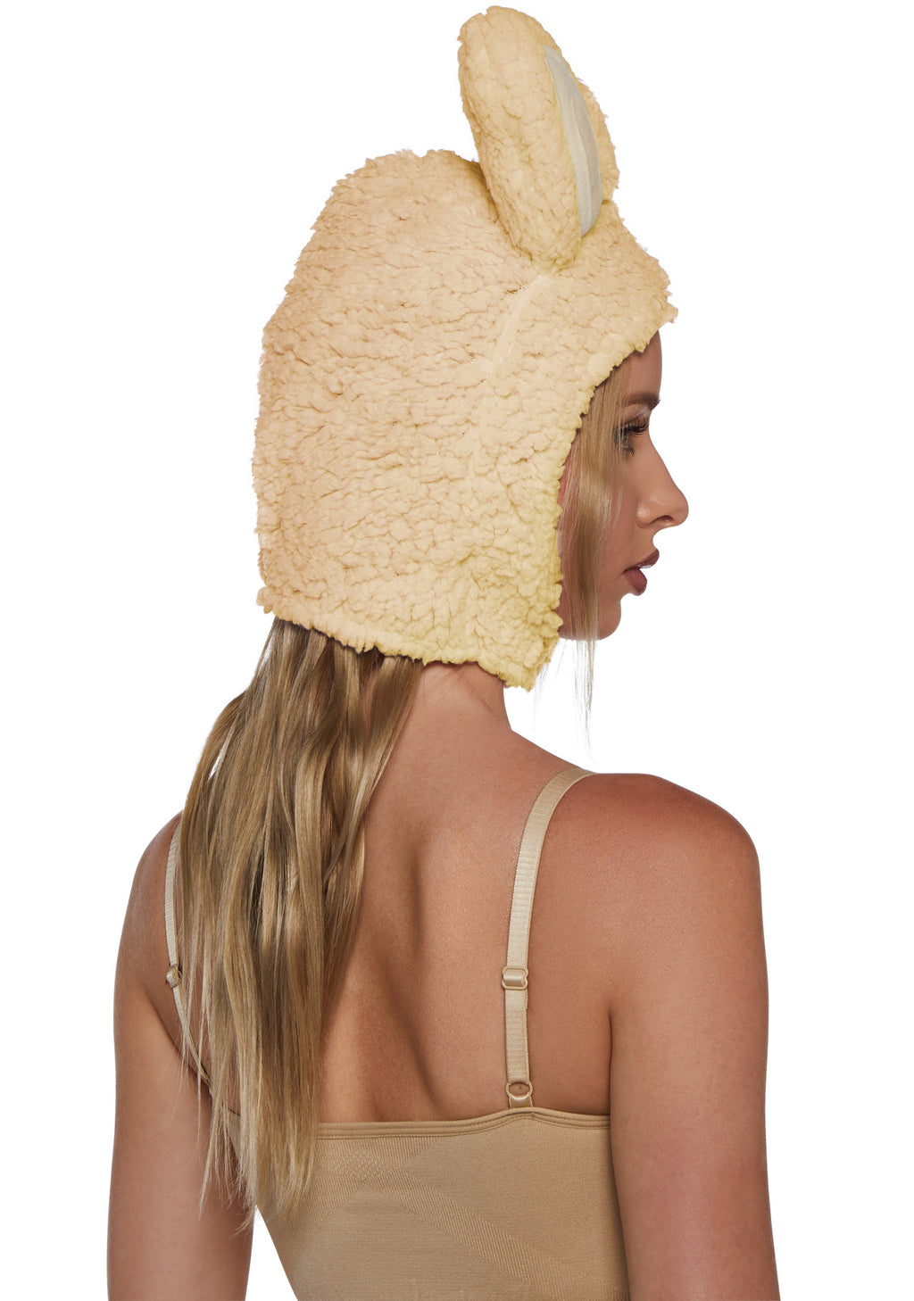 Little Monster Costume Hood - Beige