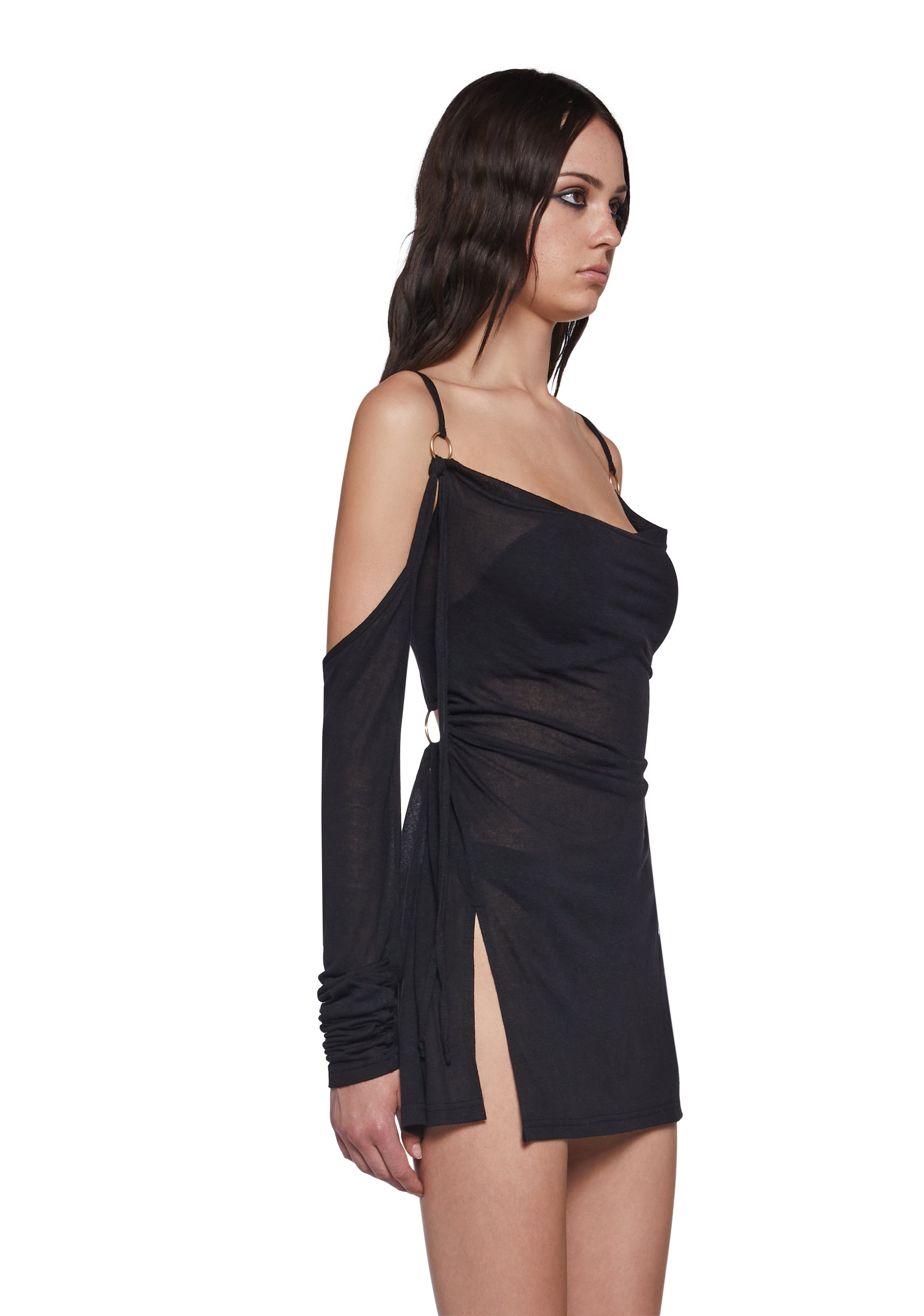 Signal Mini Dress With Detachable Sleeves