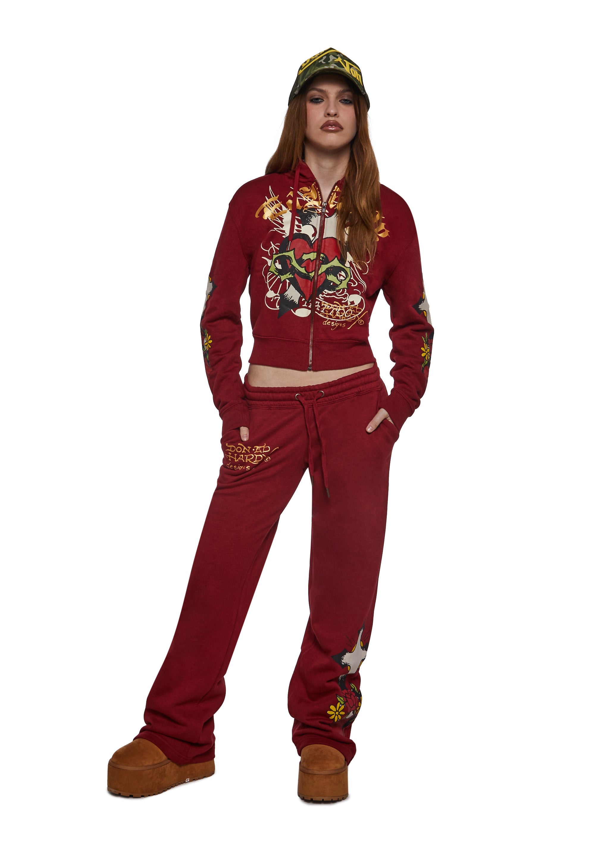 Sacred Heart Zip Front Hoodie