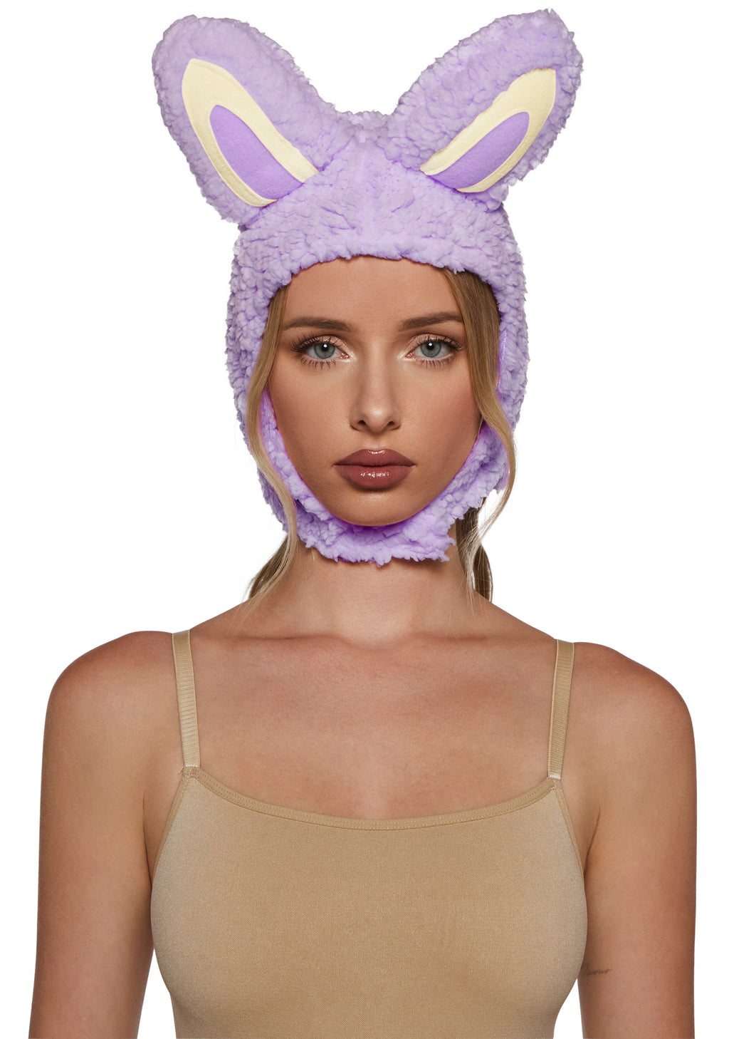 Little Monster Costume Hood - Lavender