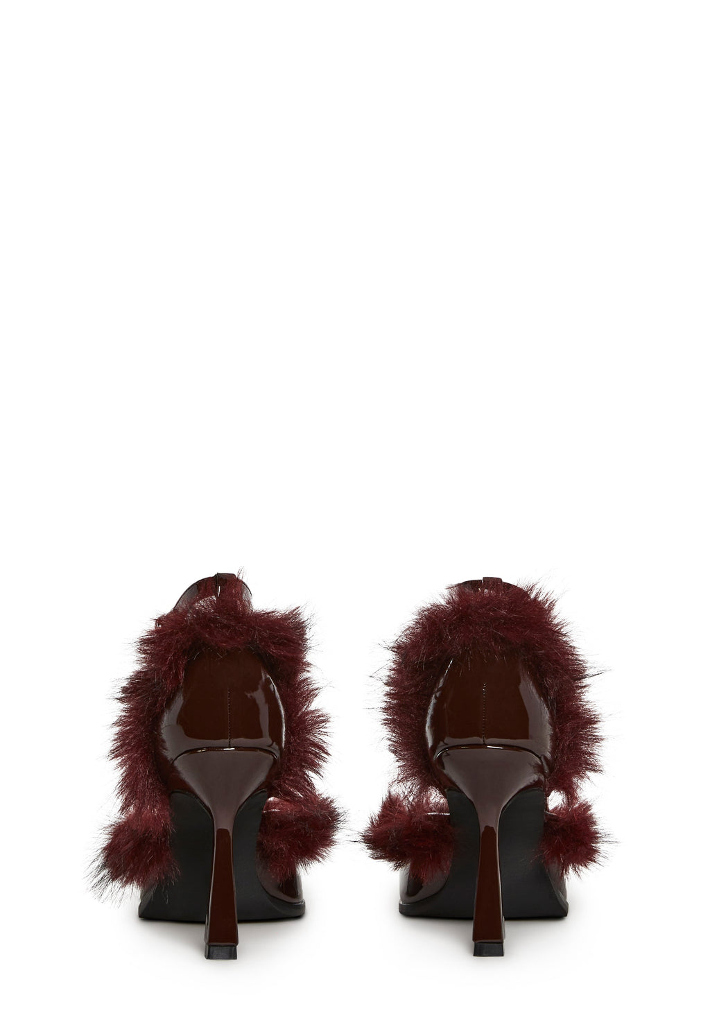 Chic Vanity Faux Fur Pointed Heels