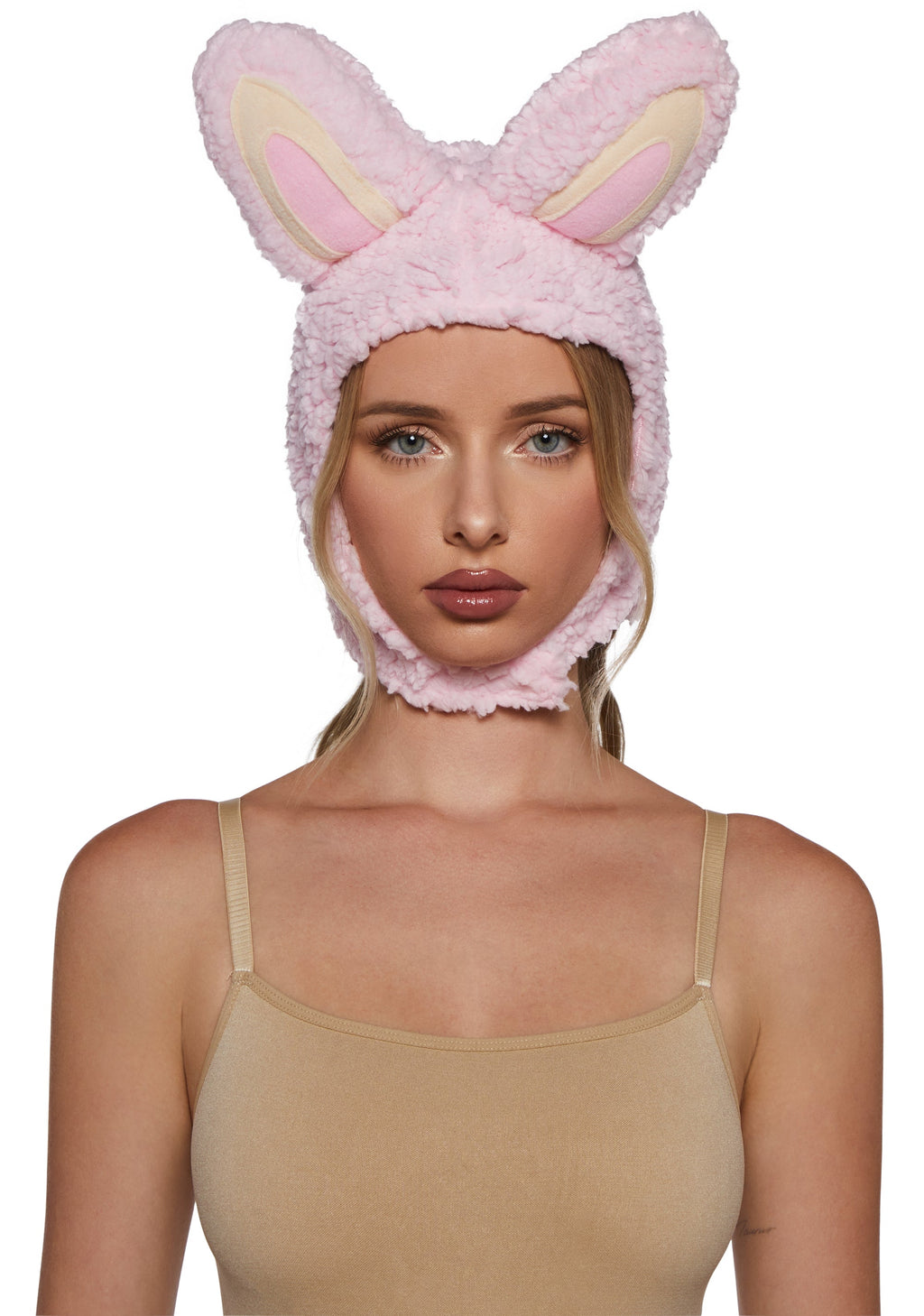 Little Monster Costume Hood - Pink