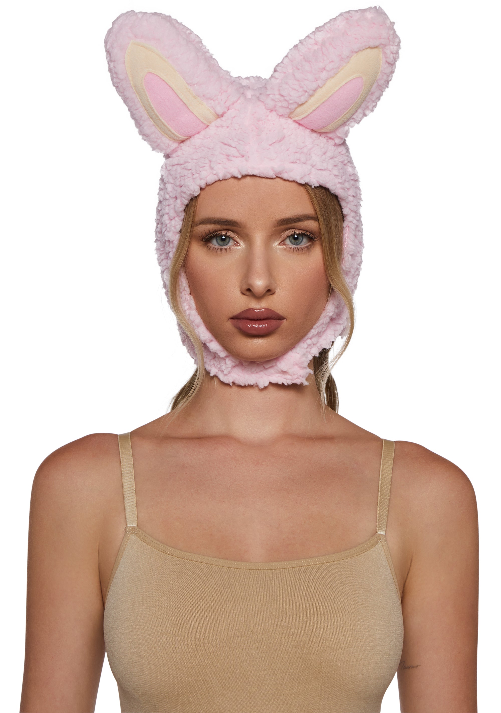 Little Monster Costume Hood - Pink