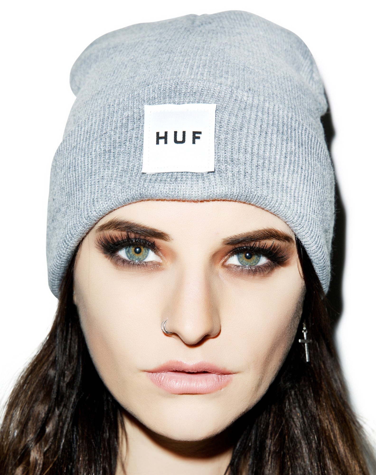 Box Logo Beanie - Gray