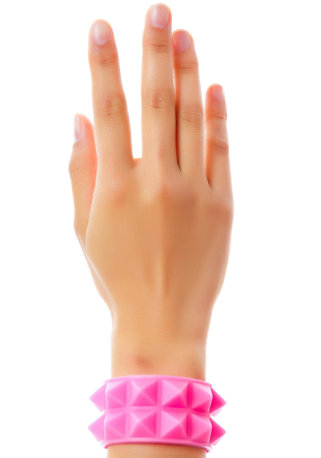 Luxor Double Pyramid Rubber Bracelet - Purple