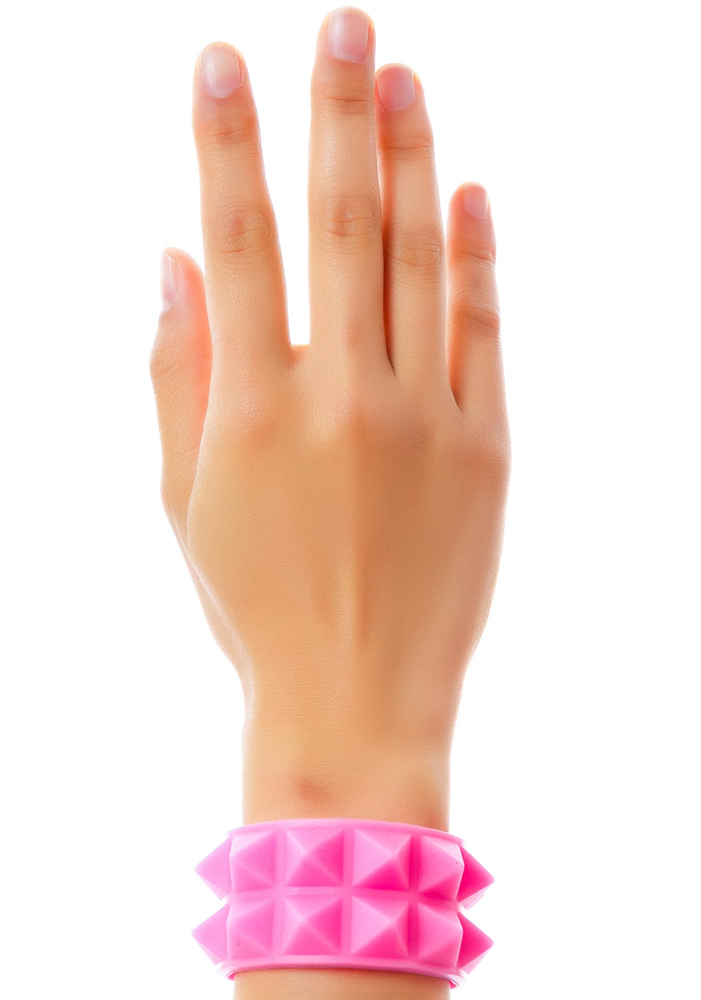 Luxor Double Pyramid Rubber Bracelet - Gold