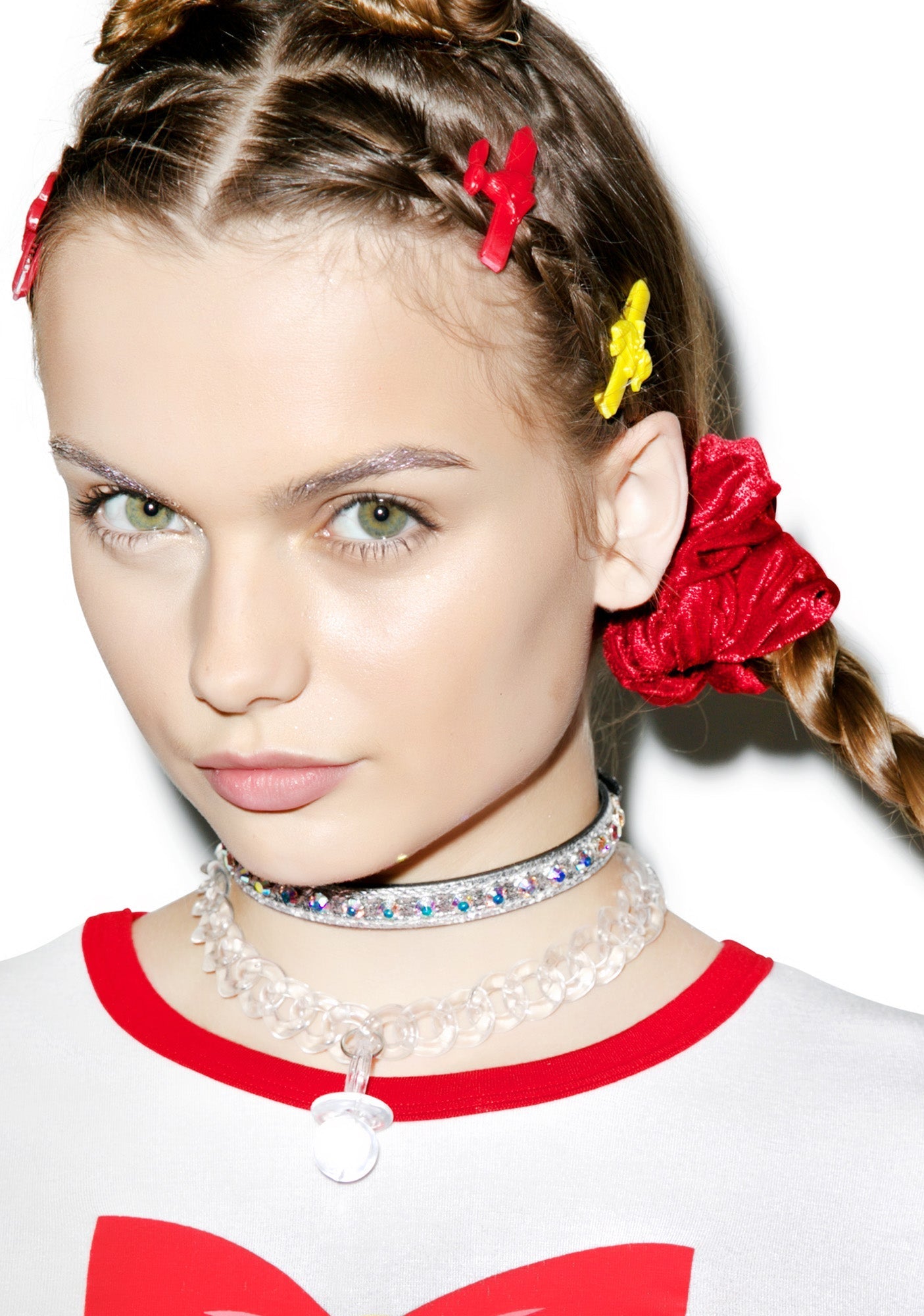 Velvet Barbae Bitch Scrunchie - Purple