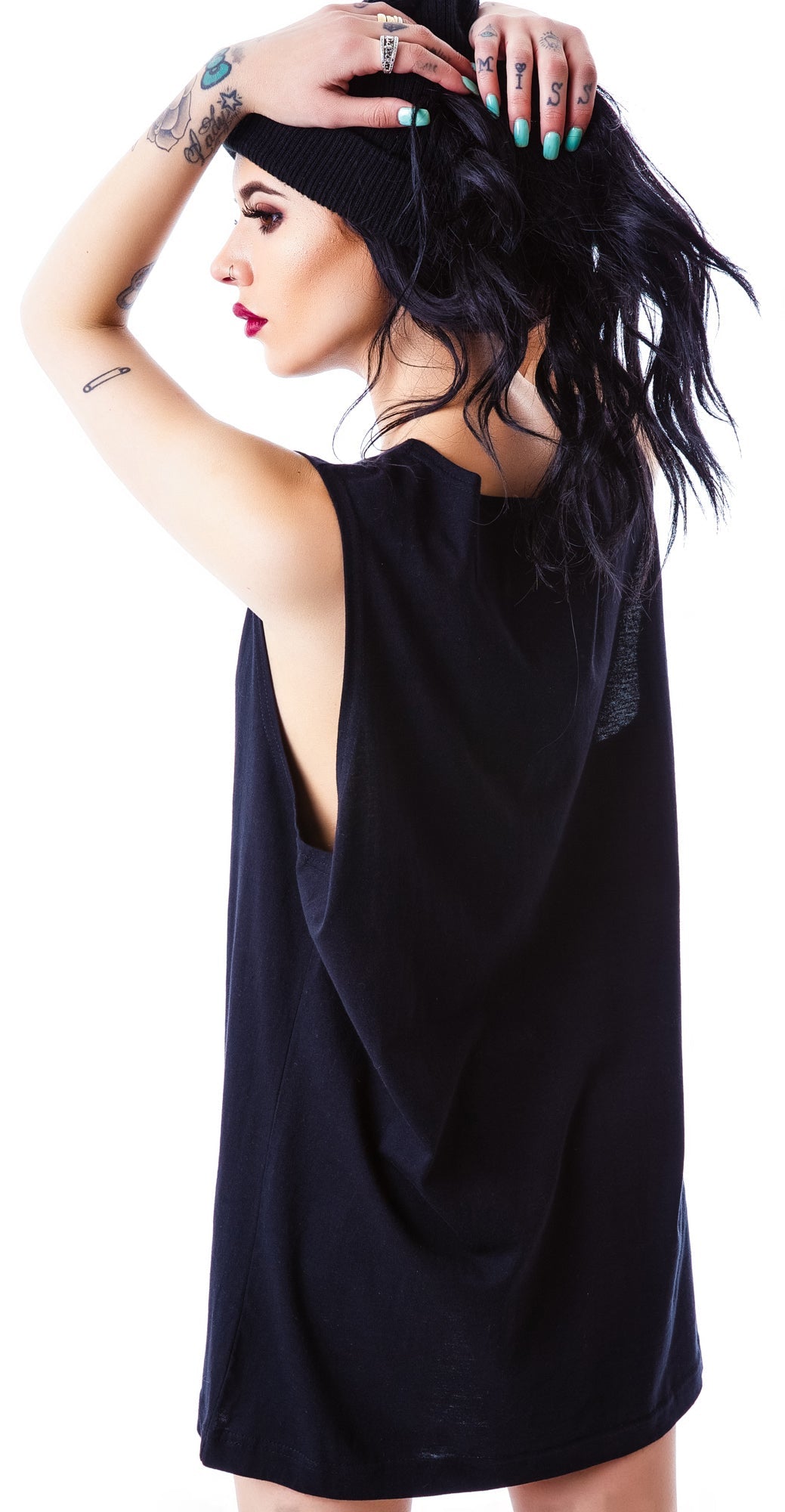 x BOY London Boy Cross Oversized Tank - Silver