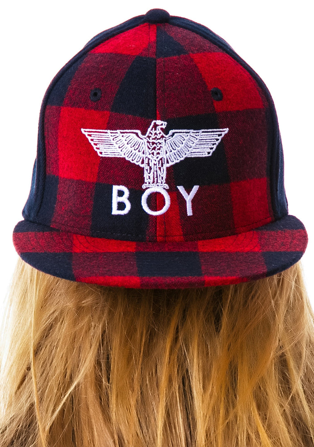 BOY Plaid Cap - Gray