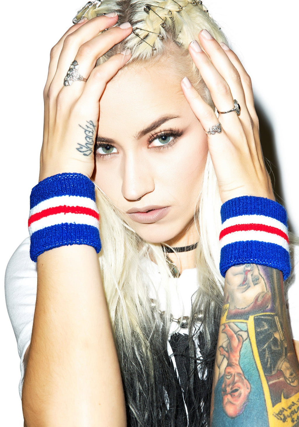 Show Your Stripes Sweatband - Blue