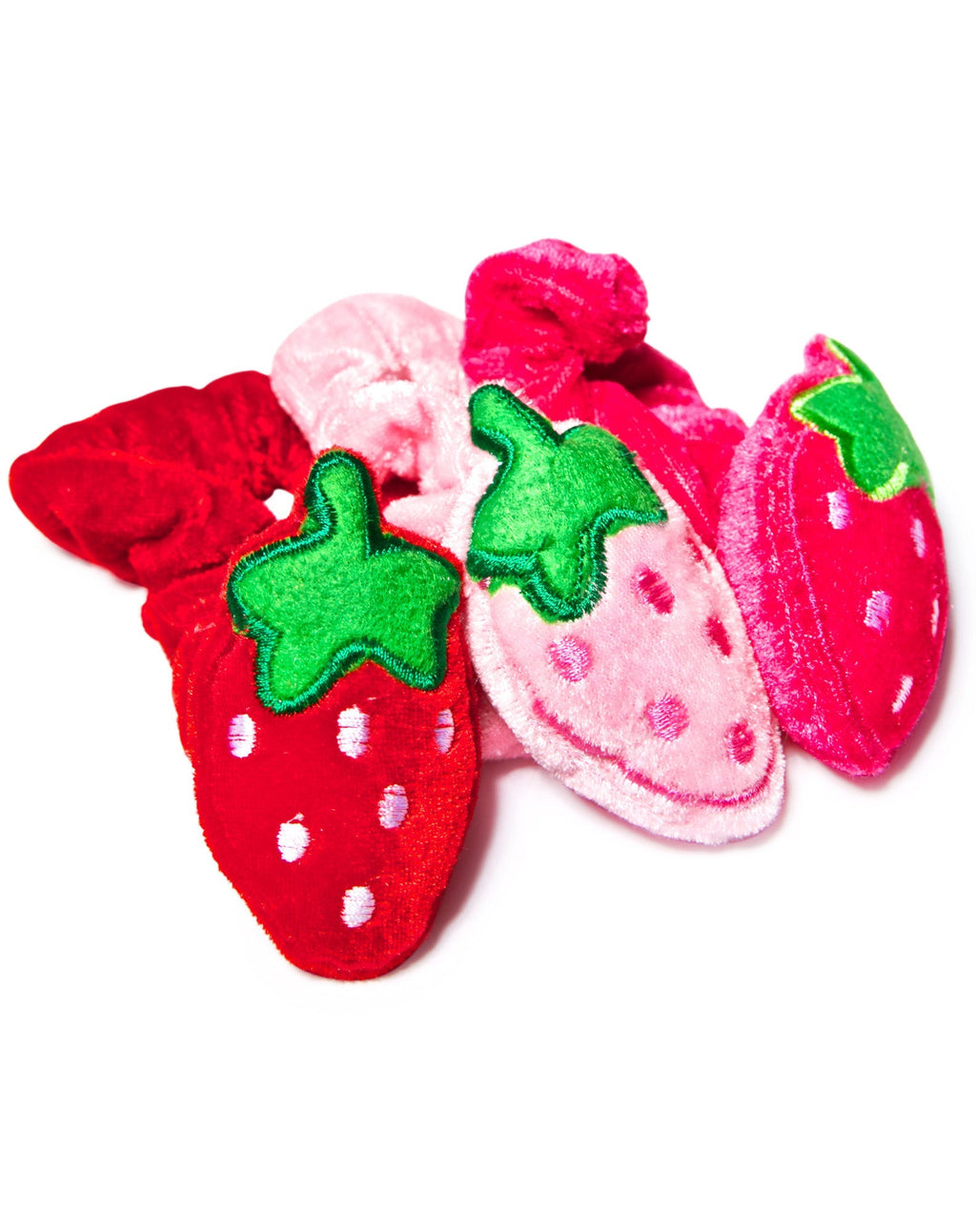 Ichigo Plush Scrunchie - Dark Pink