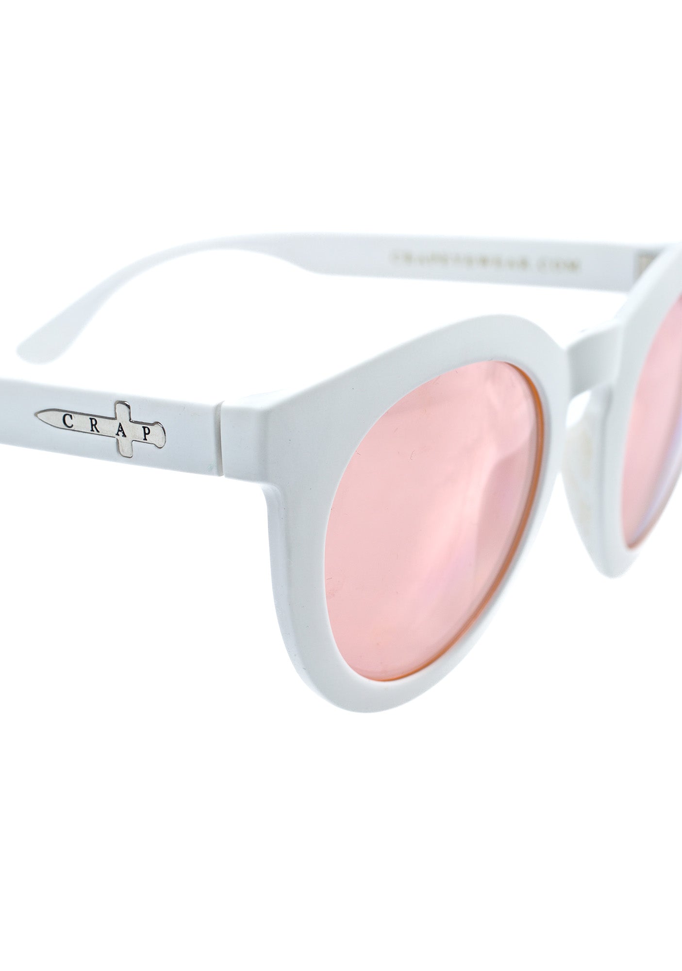 The White TV Eye Sunglasses - Off White