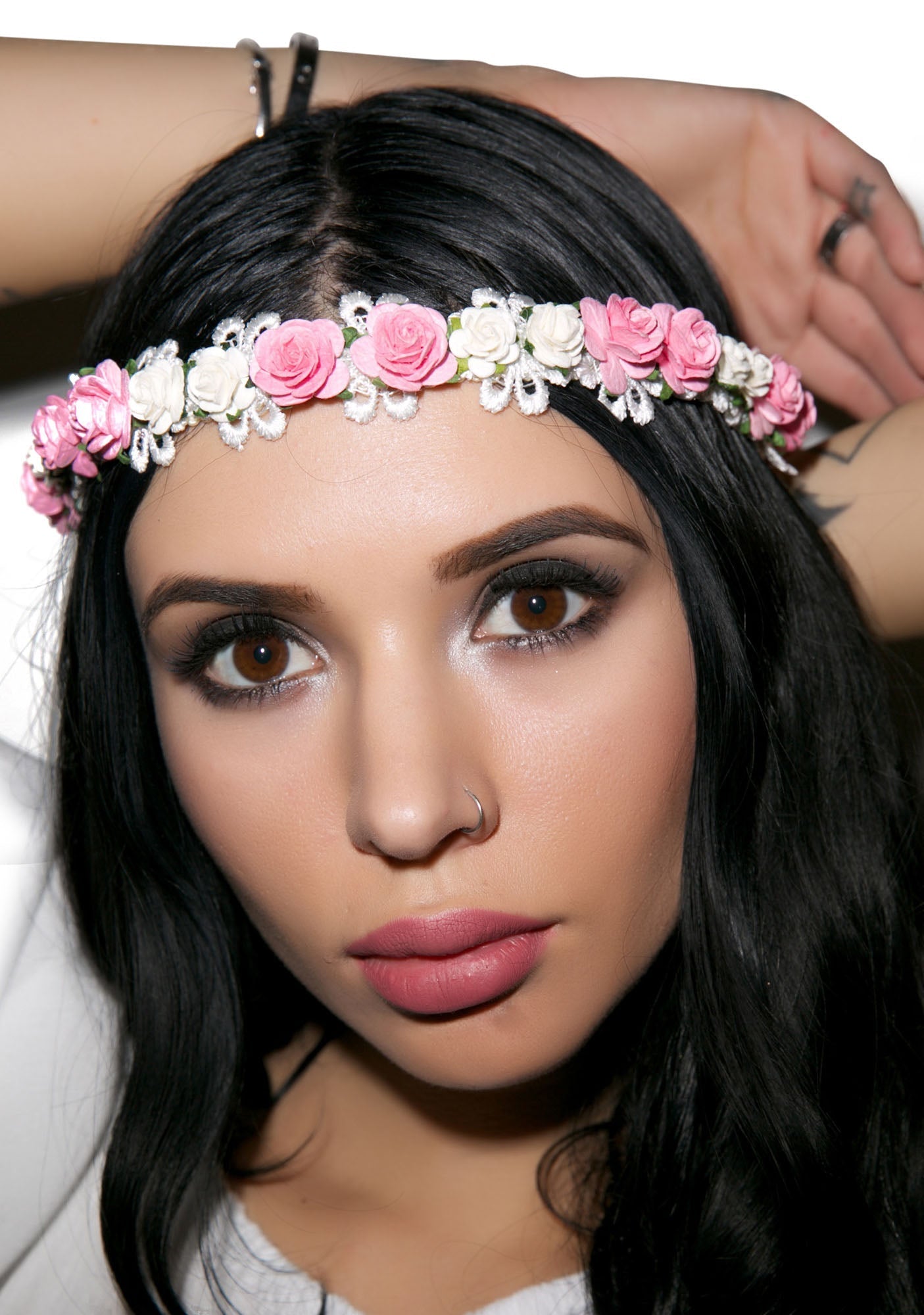 Wildwood Floral Headband - Black