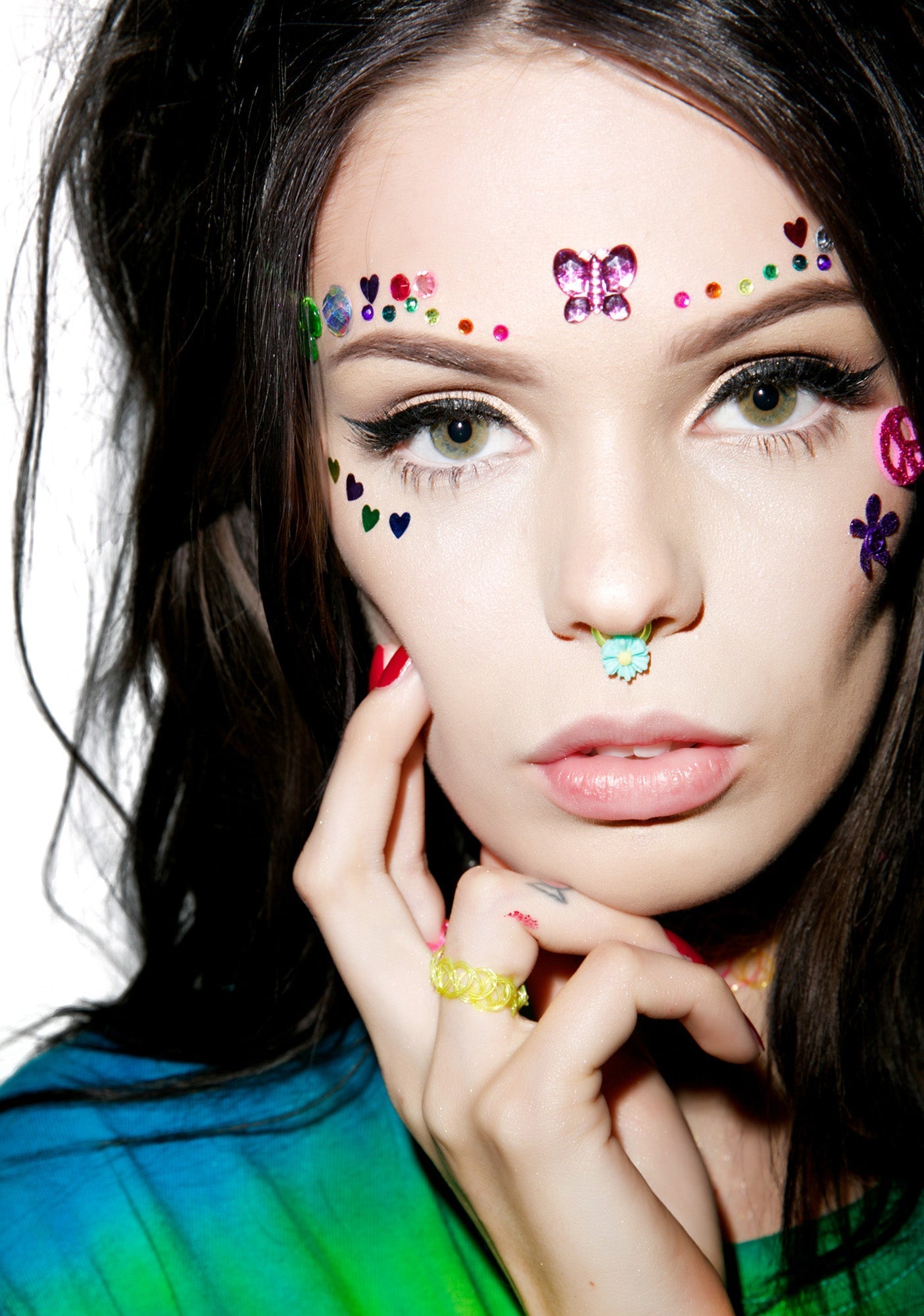 Vending Machine Tattoo Ring - Light Blue