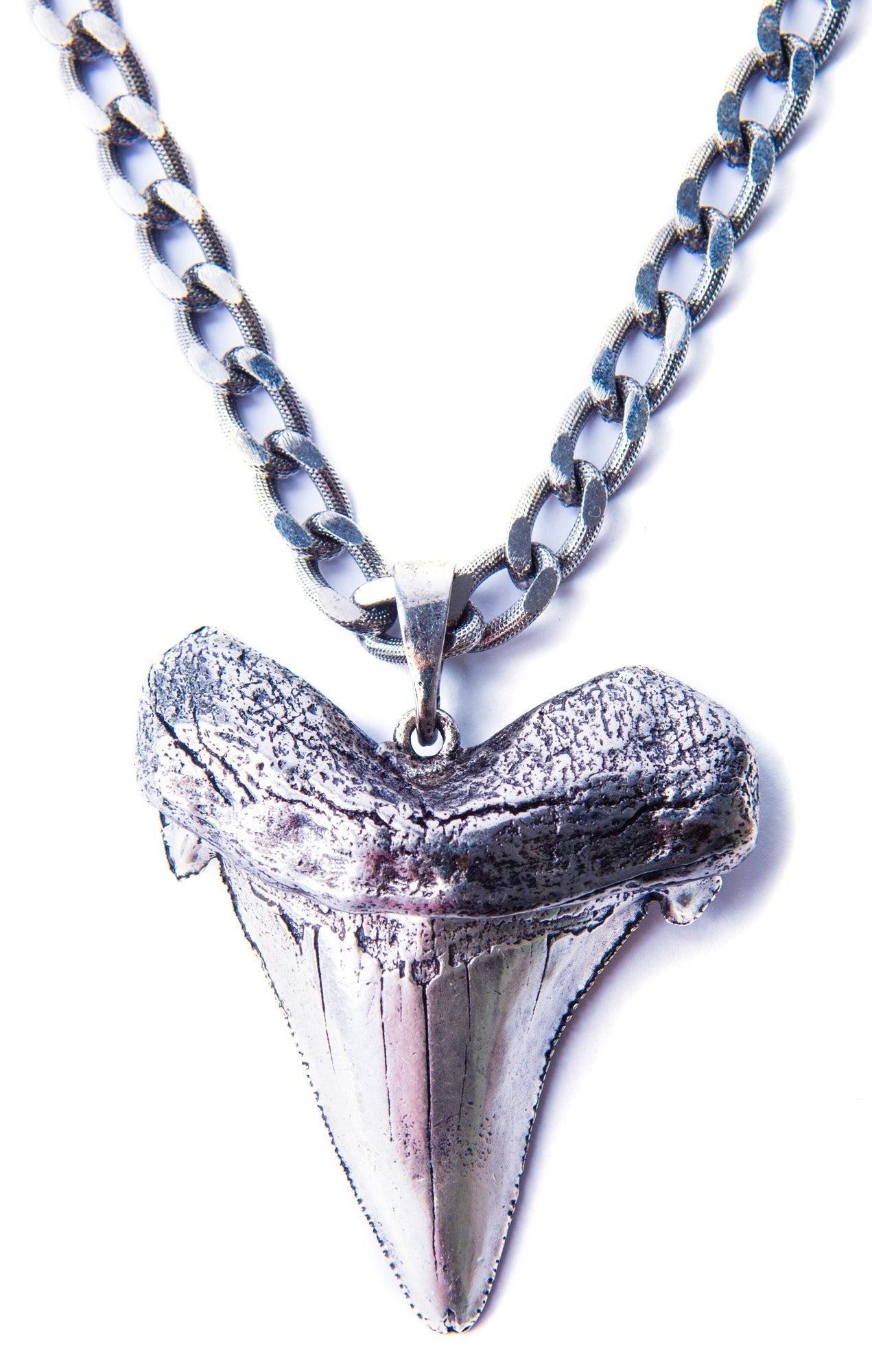 Oversized Shark Tooth Necklace - Gold