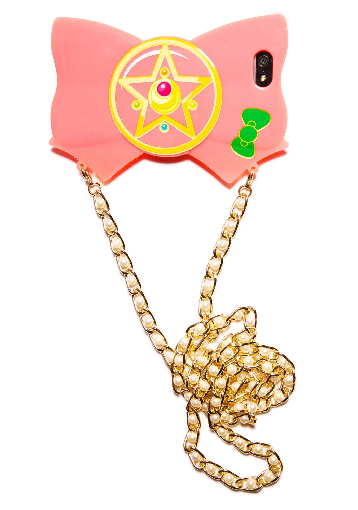 Crystal Star Bow iPhone 5 Case - Pink