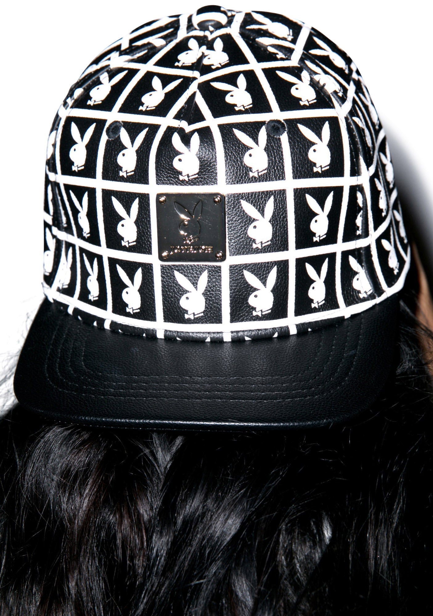 X Playboy Panel Snapback - Black