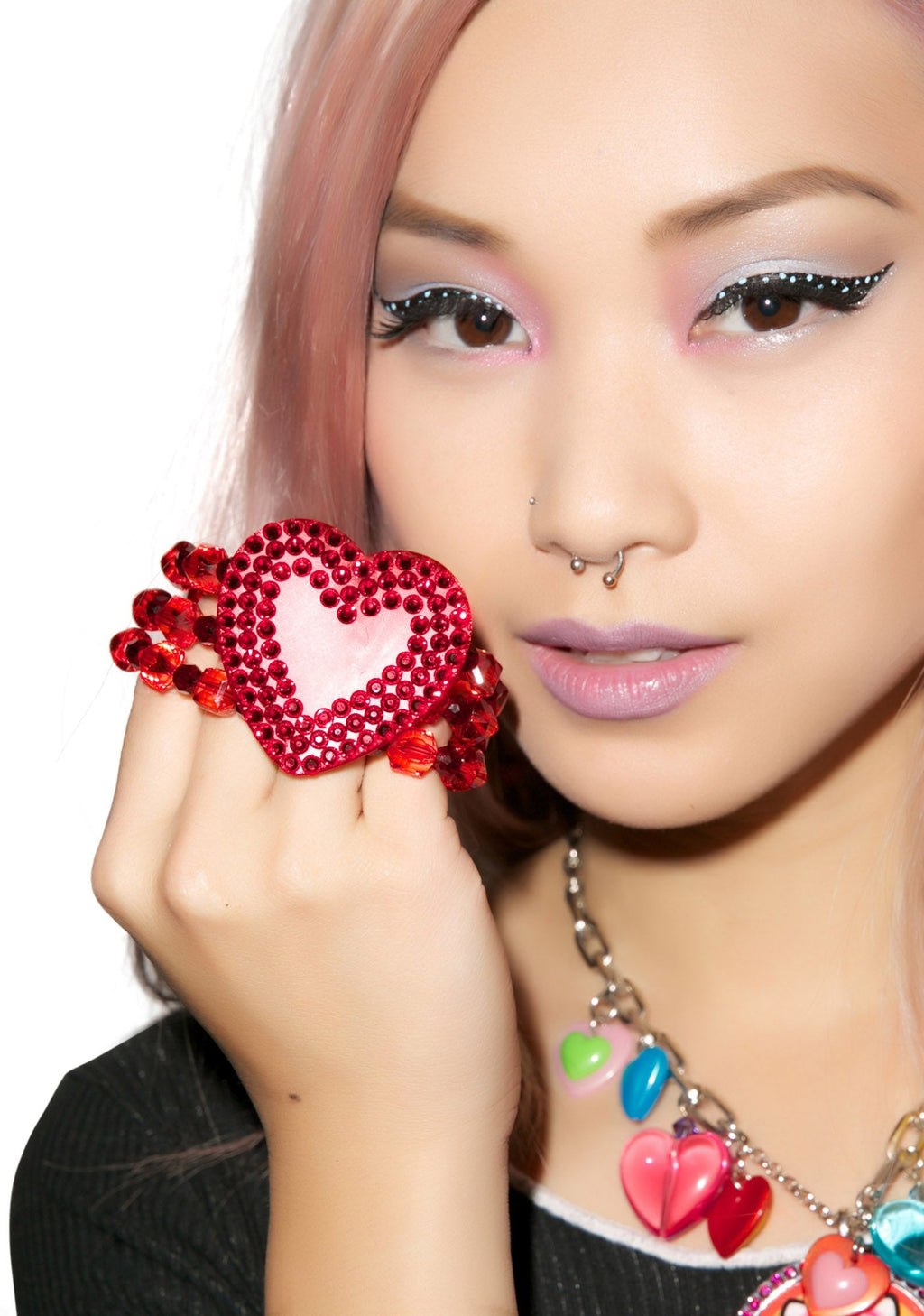Electric Heart Bracelet - Red