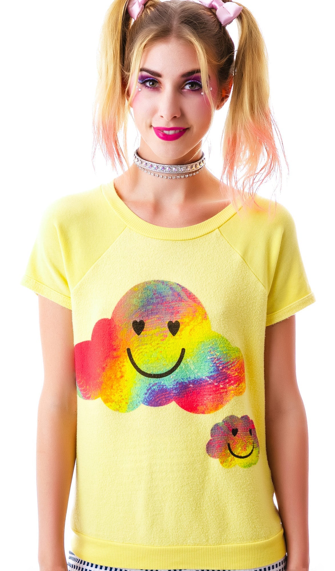 Sherbert Clouds Camden Top - Pink