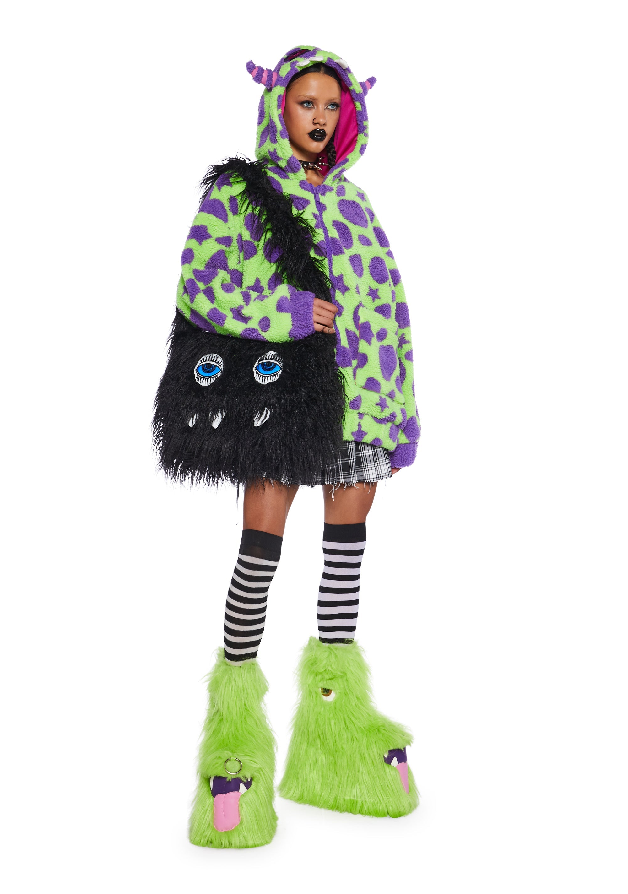 Fuzzy Fiend Satchel Purse