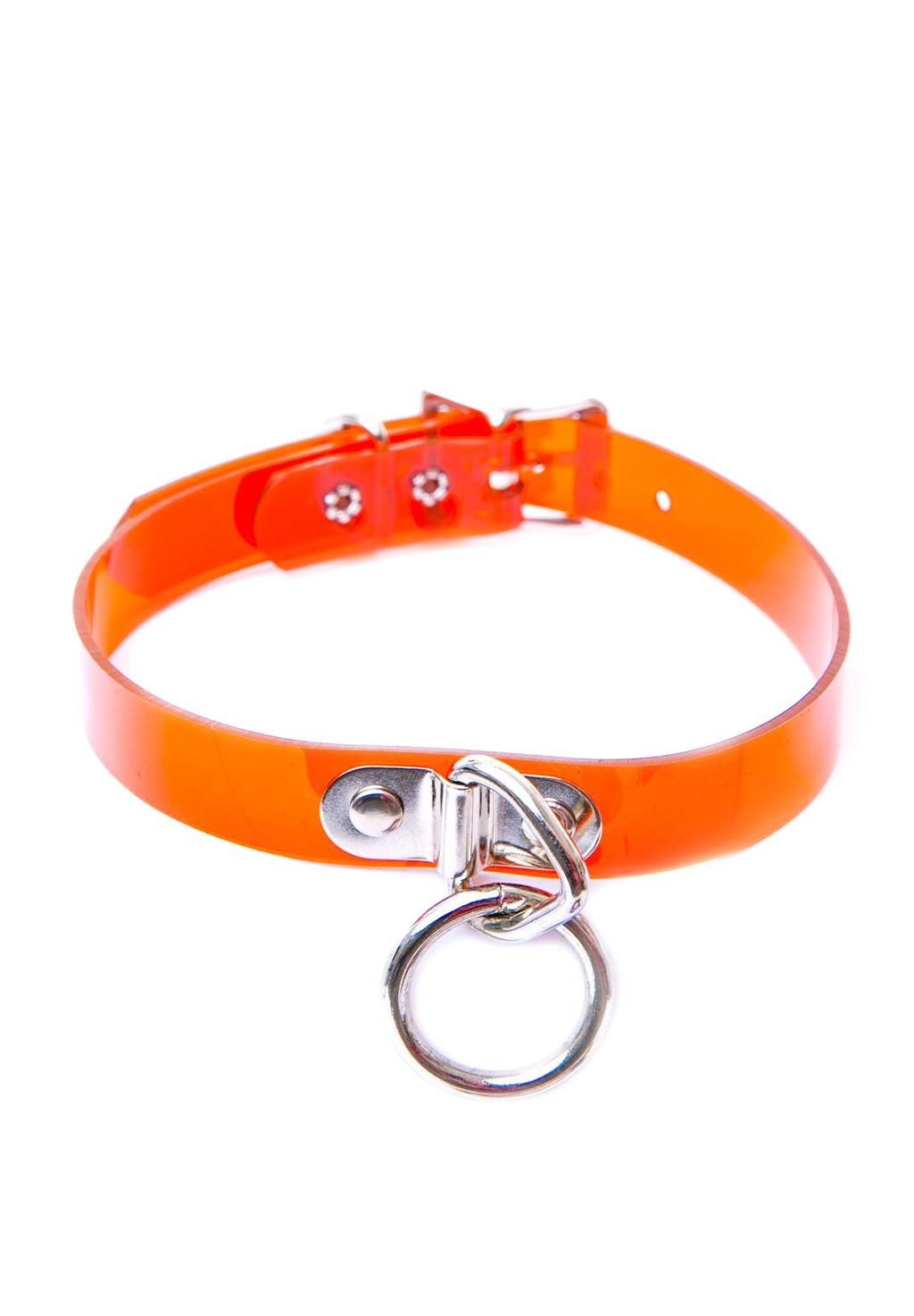 Ogasm O-Ring Collar Choker - White