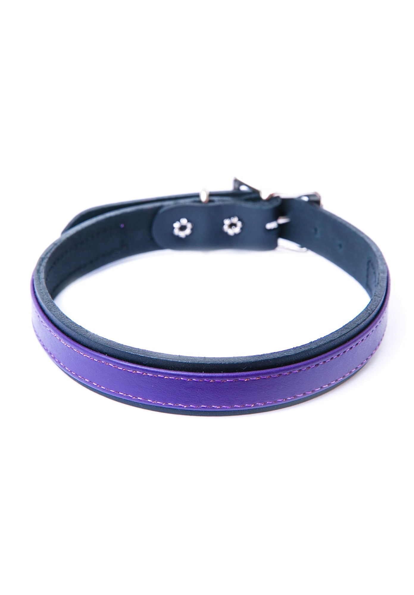 Strap Tease Leather Choker - Red