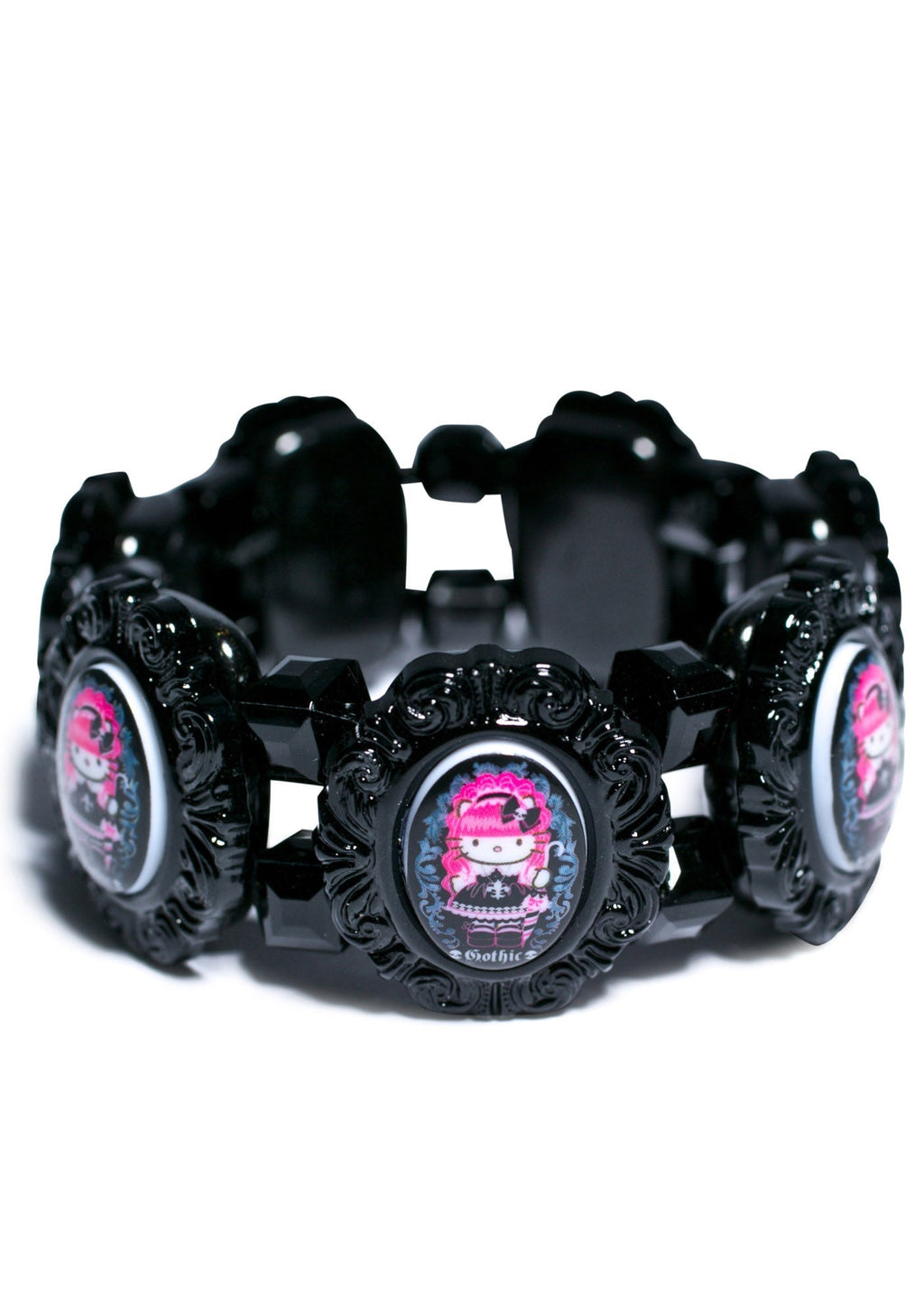Gothic Lolita Cuff Bracelet - Pink
