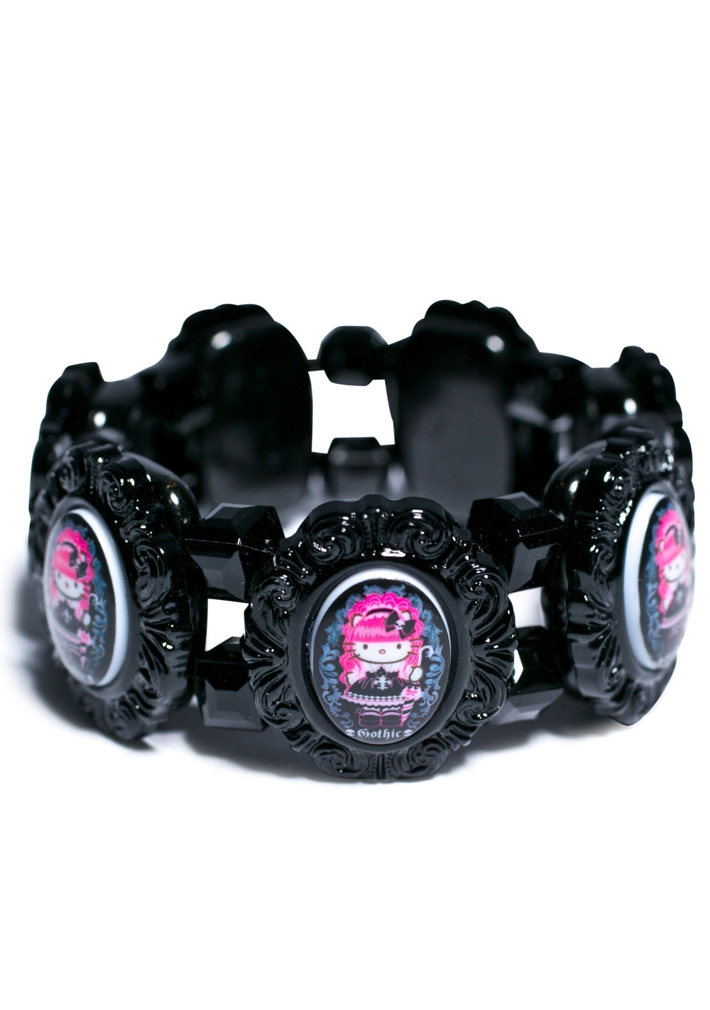 Gothic Lolita Cuff Bracelet - Pink