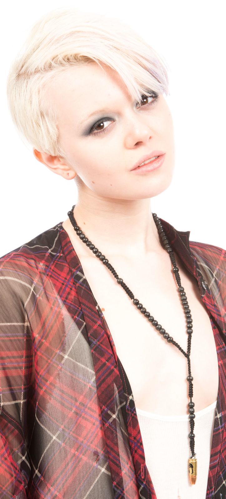 Bullet Rosary Necklace - Black