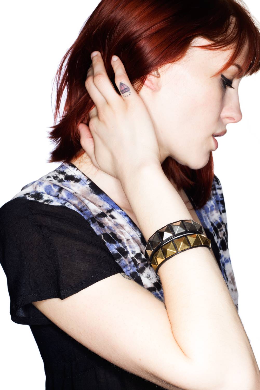 Pyramids Bracelet - Metallic