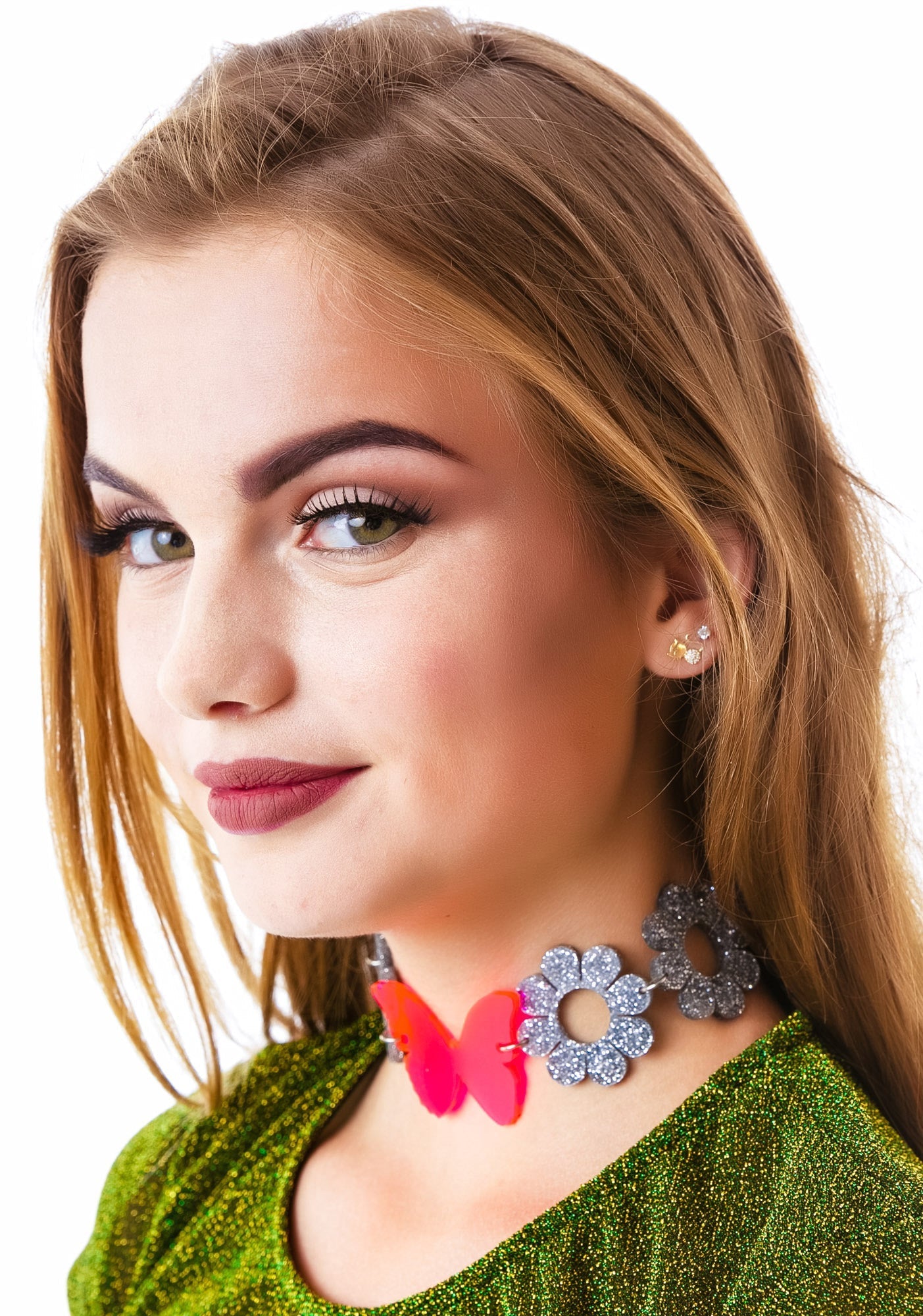 Flower Child Choker - Silver