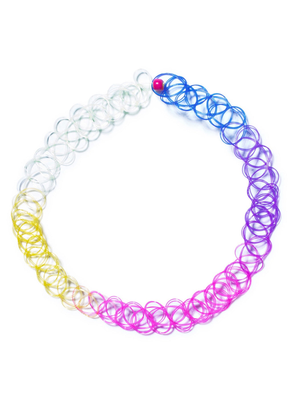 That's So 90s Tattoo Choker - Rainbow