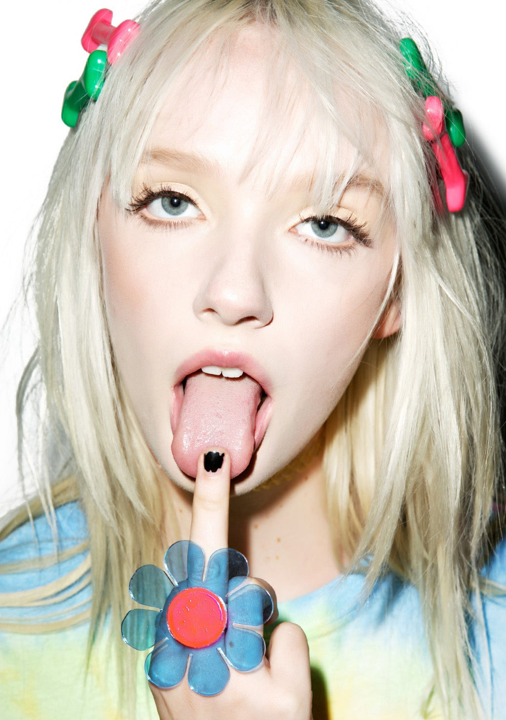 Flower Power Ring - Dark Pink