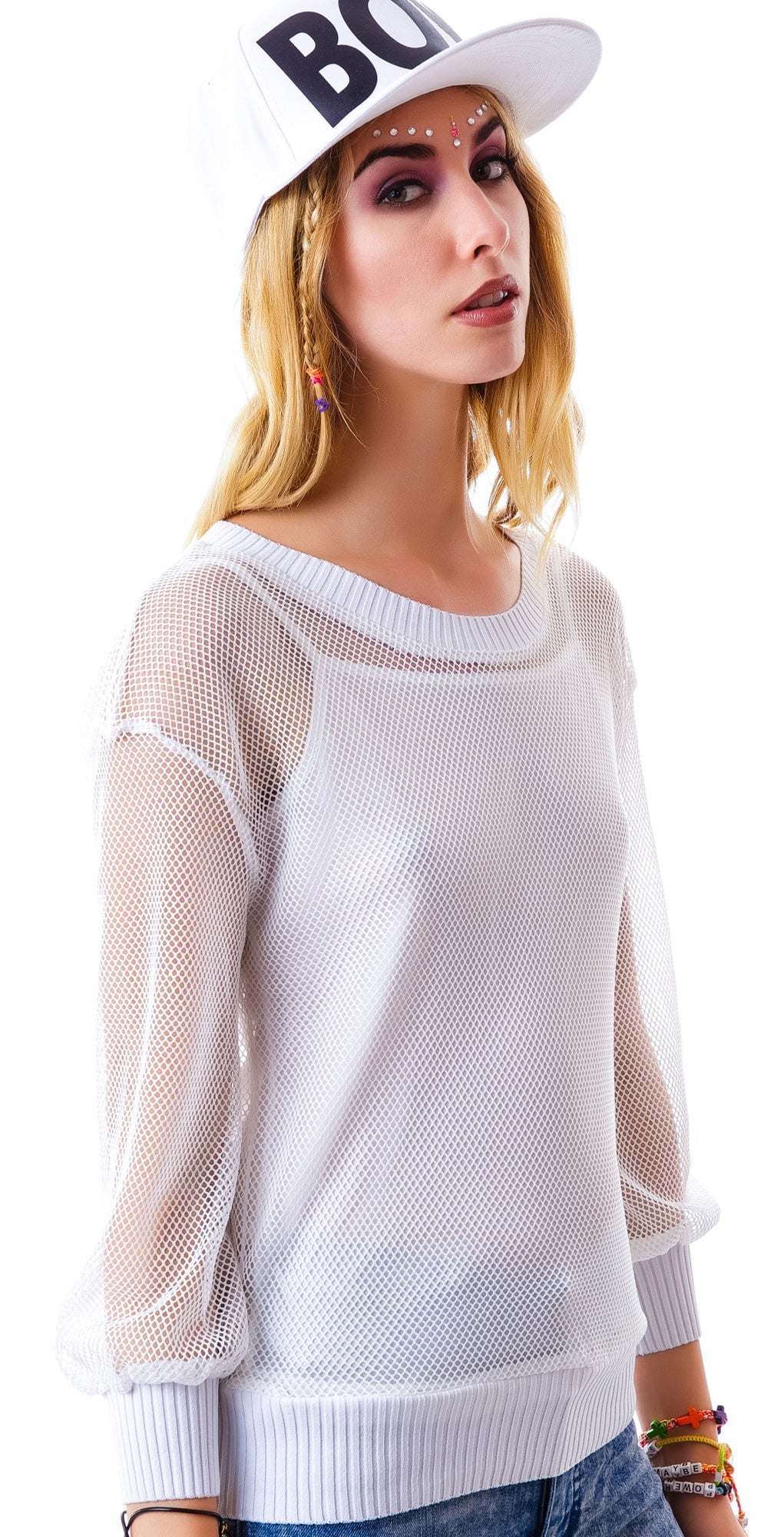 Full Court Mesh Top - Black