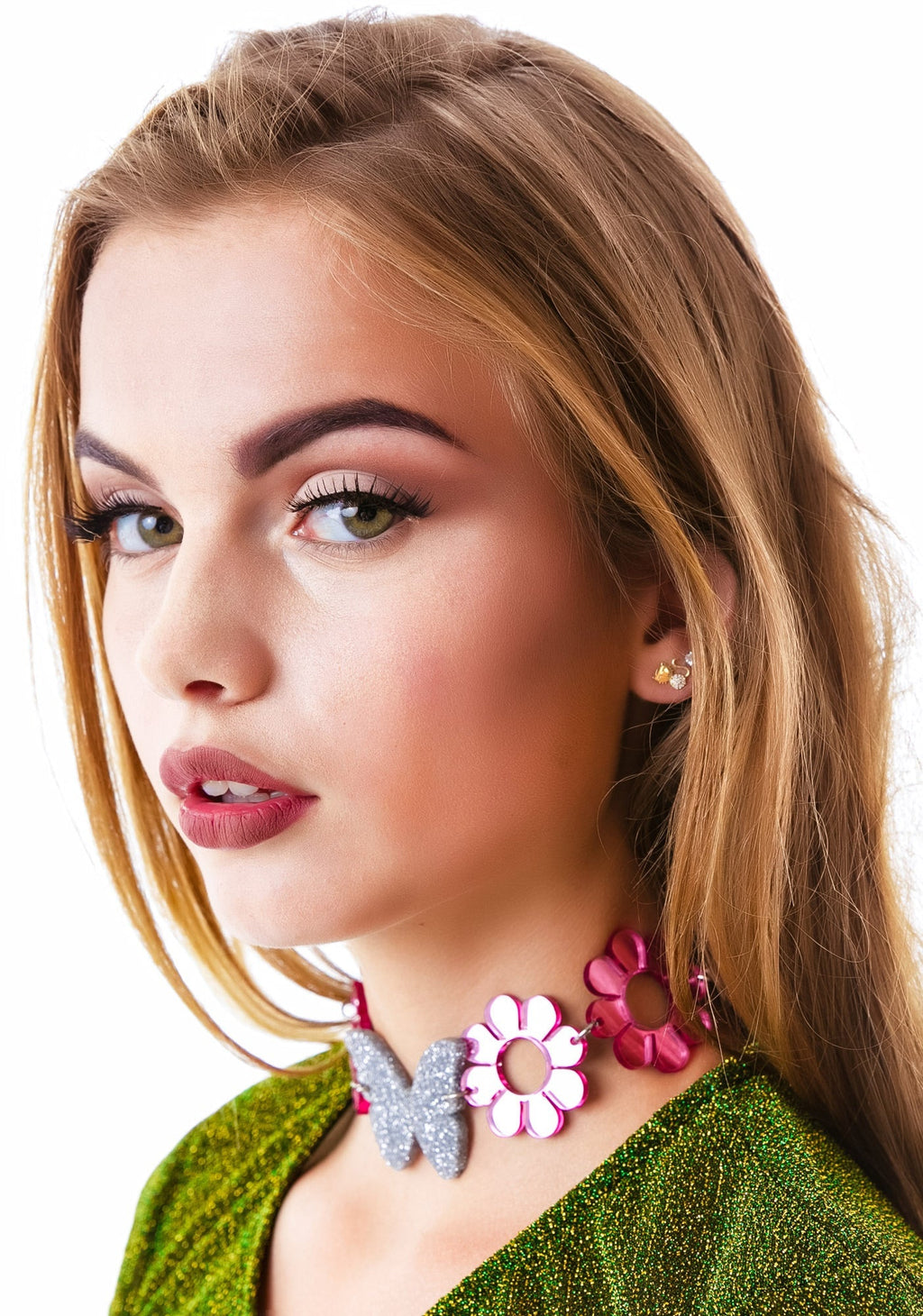 Flower Child Choker - Silver