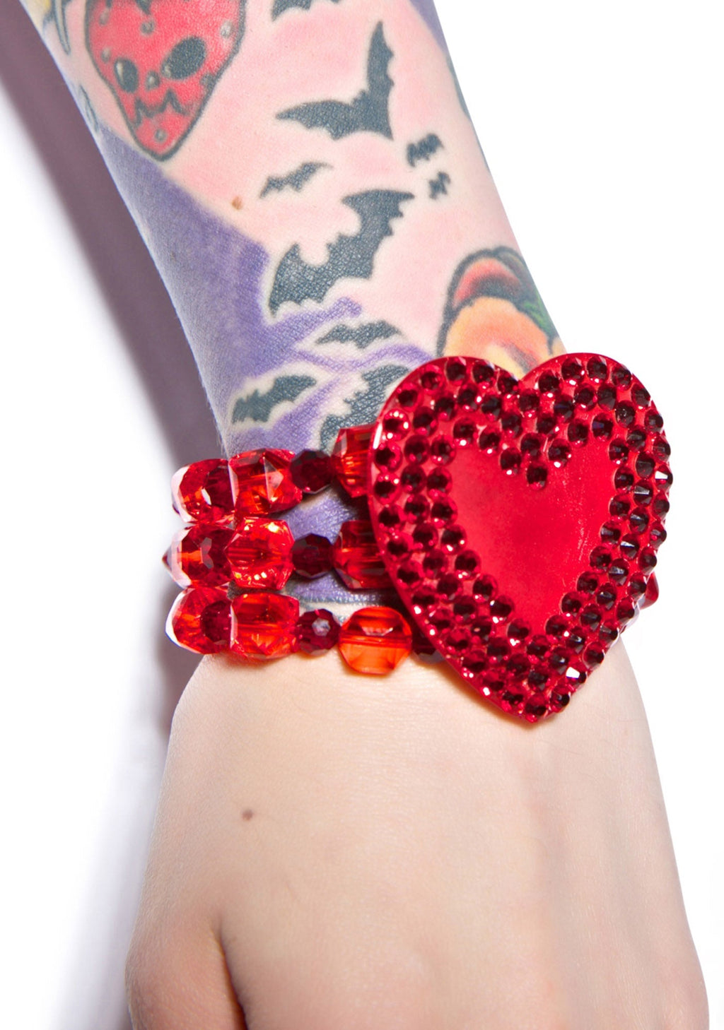 Electric Heart Bracelet - Red